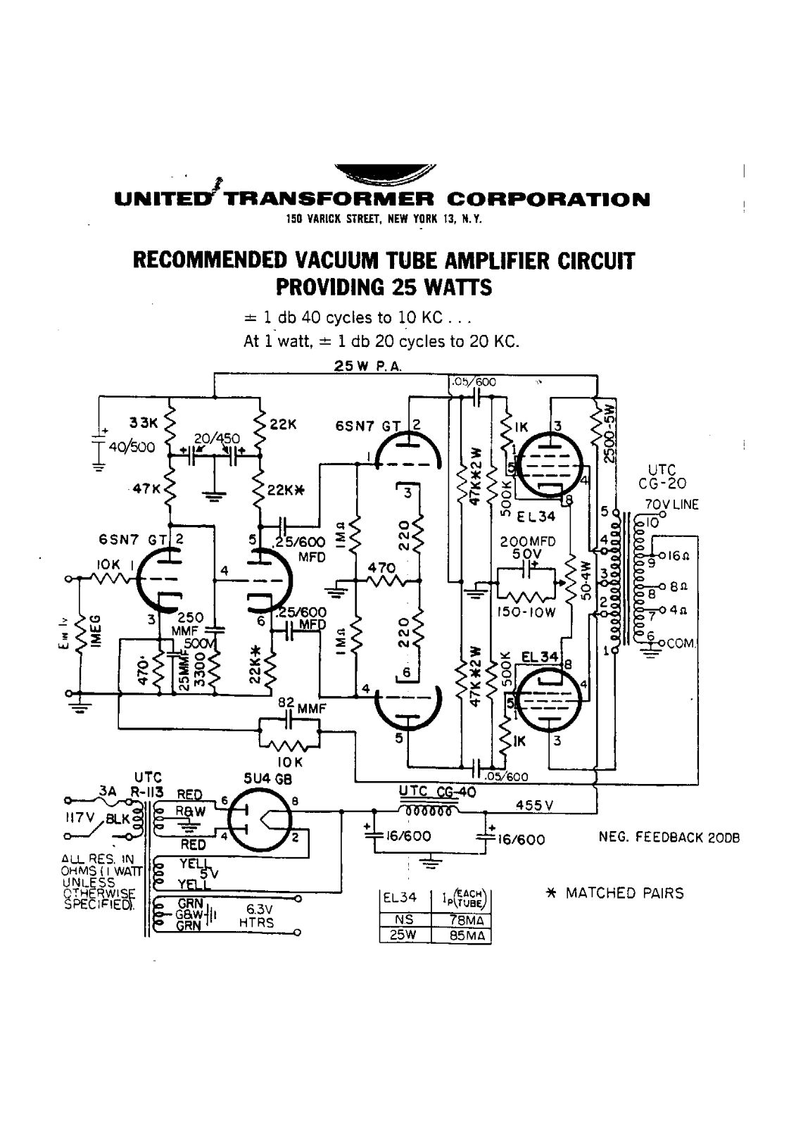 Other W Williamson-UTC25W Schematic - ManualMachine.com