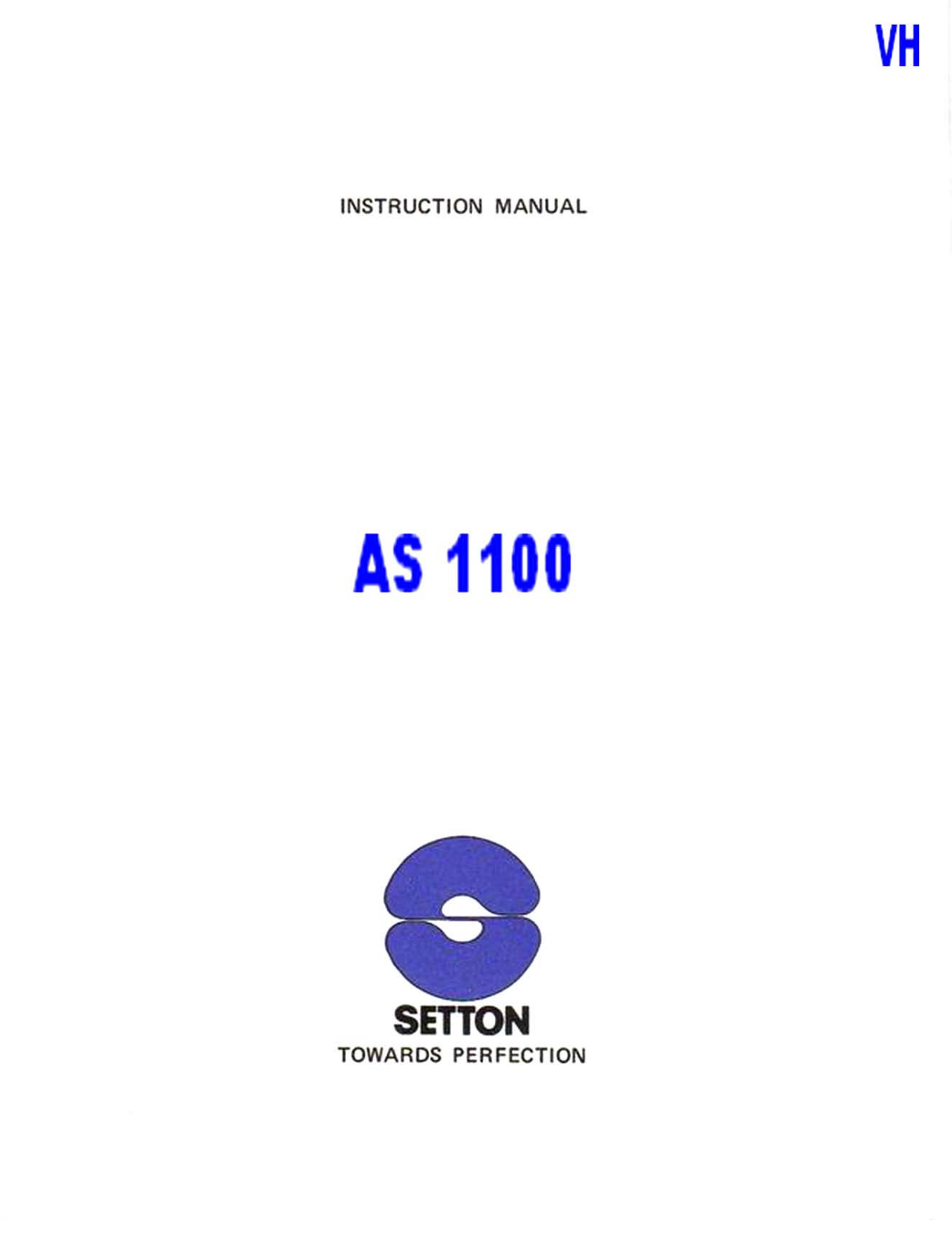 Setton AS-1100 Service Manual