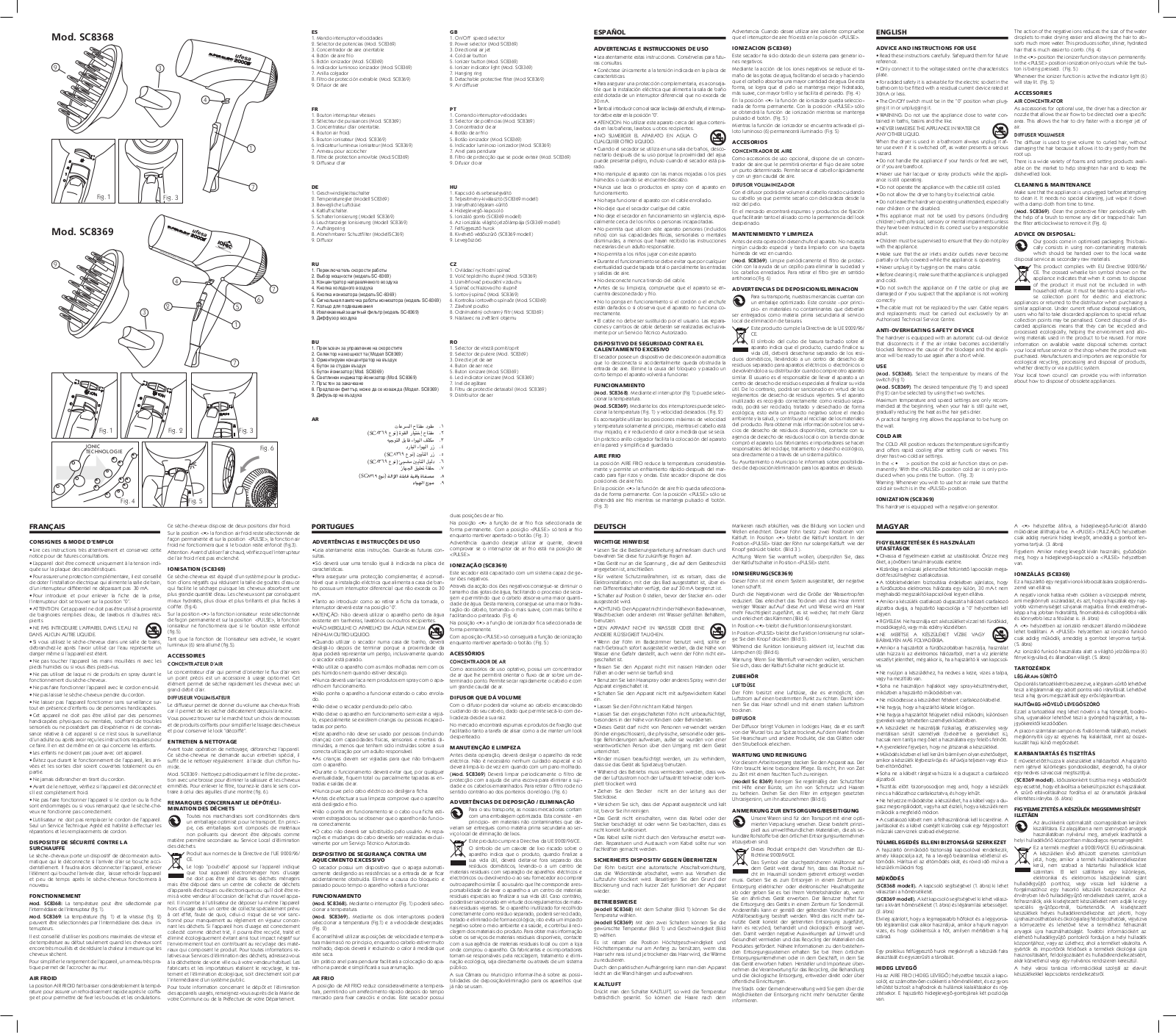 Ufesa SC8368, SC8369 User Manual