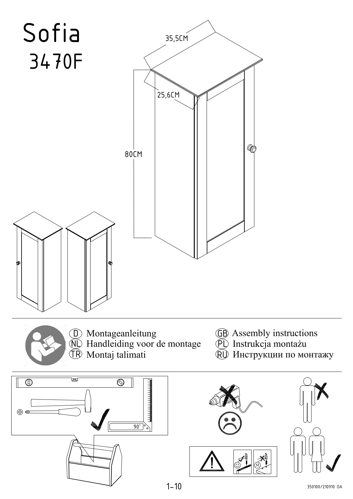 Home affaire Ofelia Assembly instructions