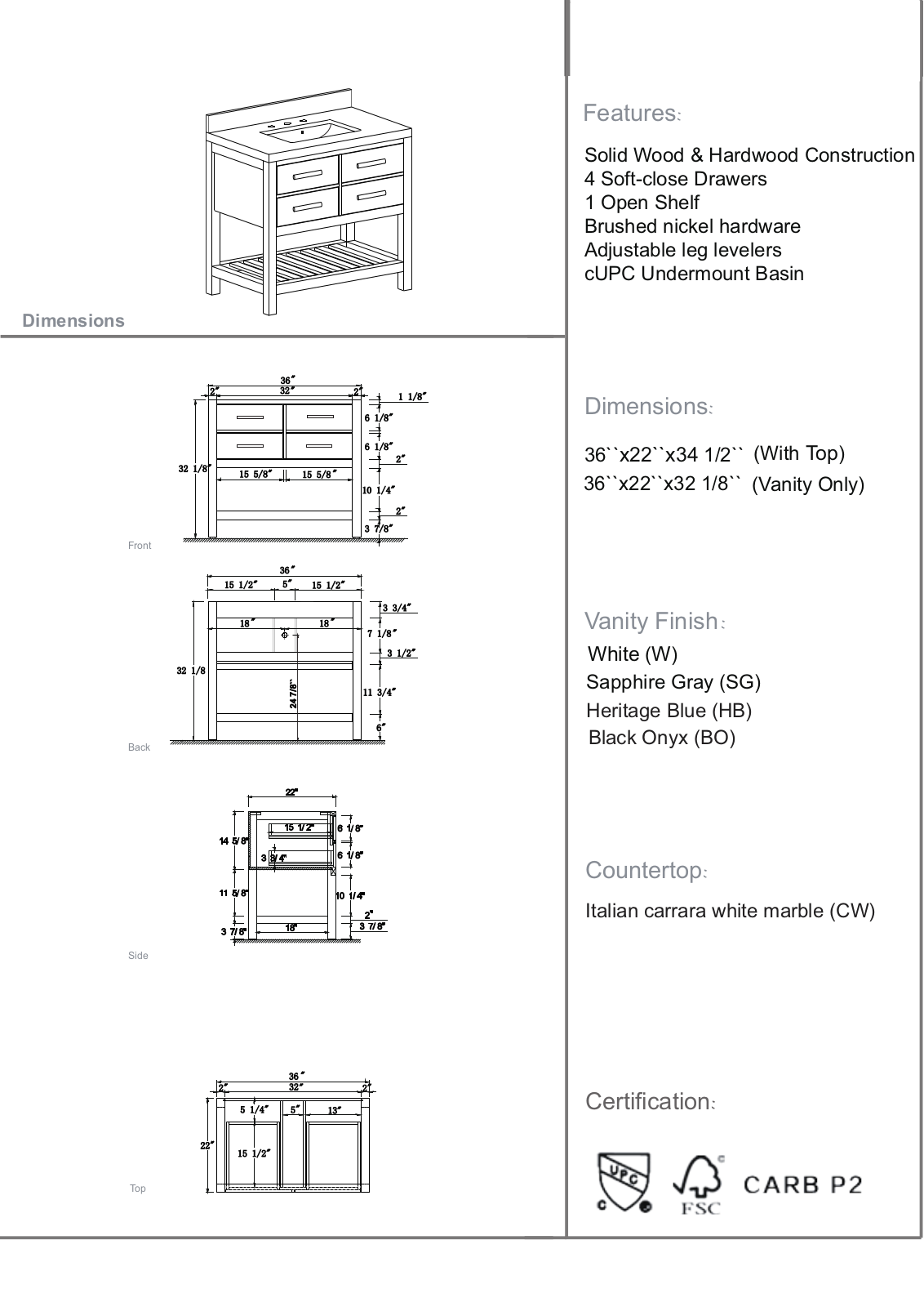 Sand & Stable W005208349 Specifications - ManualMachine.com