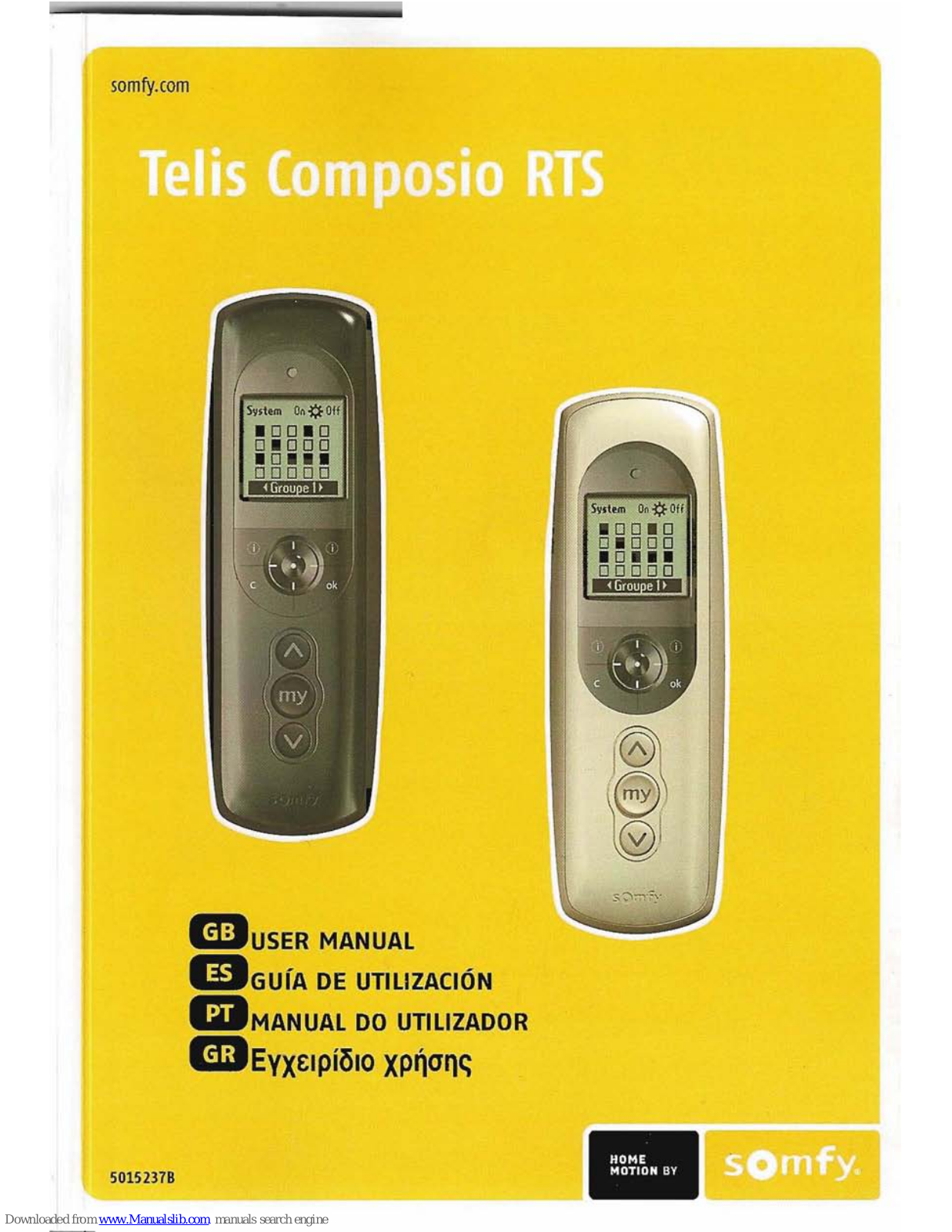 Telis Composio RTS User Manual - ManualMachine.com