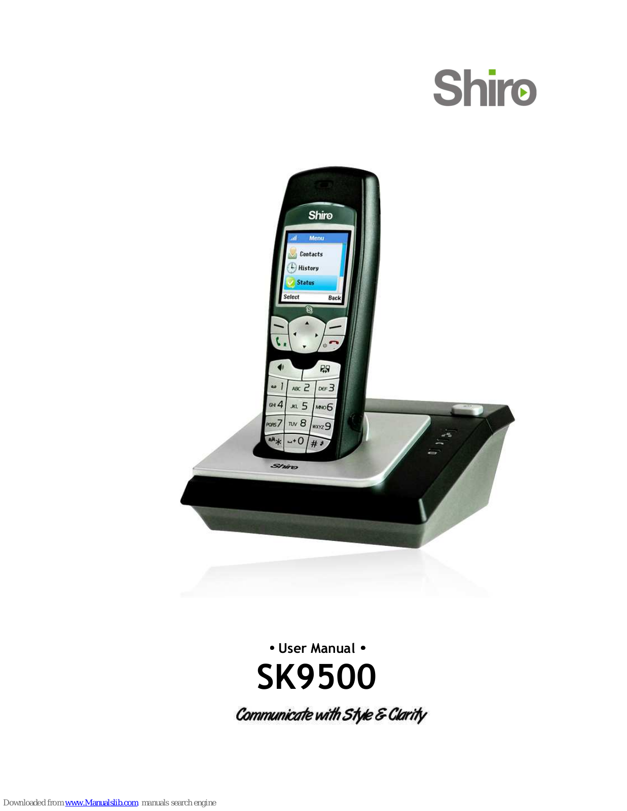 Shiro SK9500 User Manual