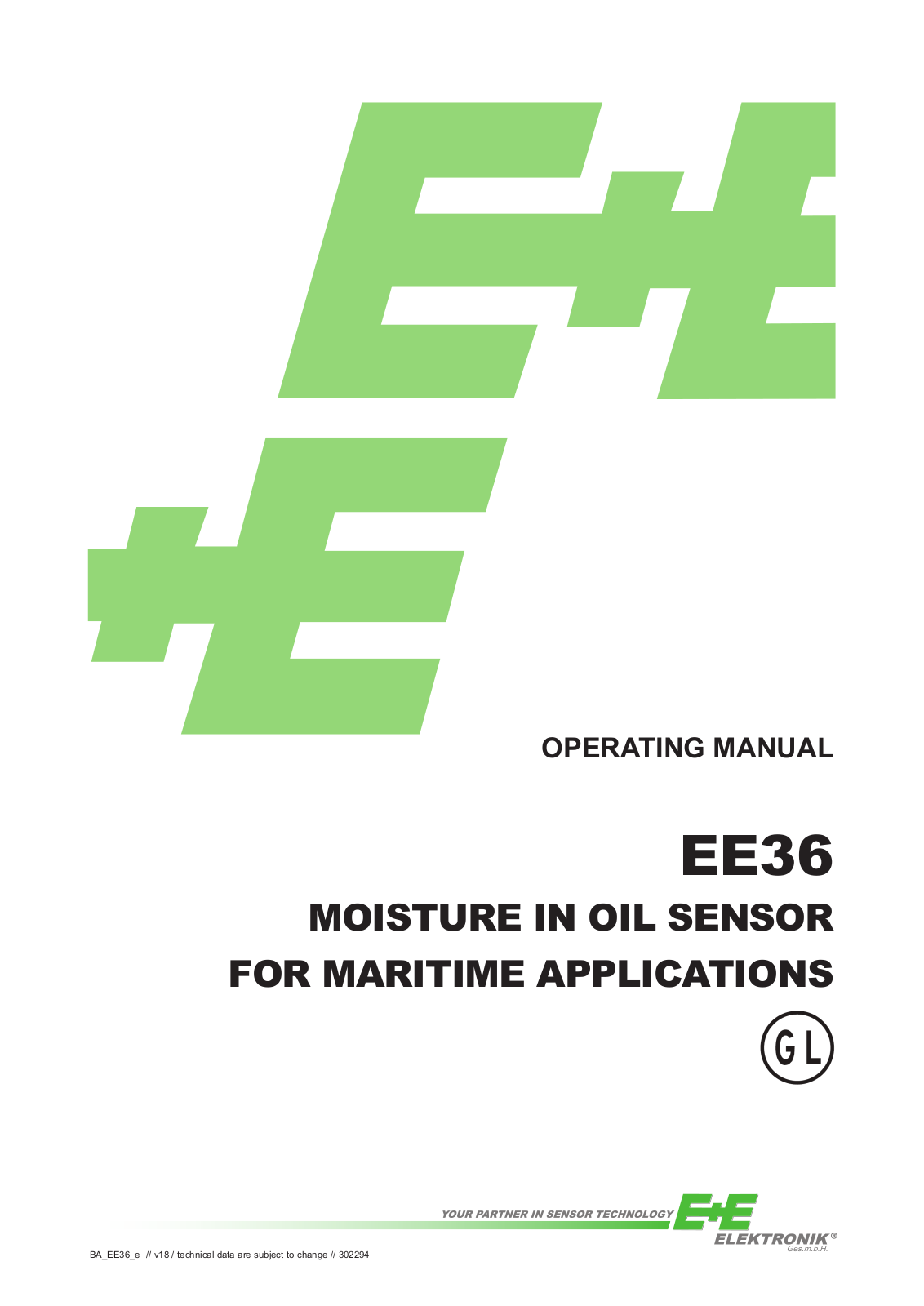 E+E EE36 Operating Manual