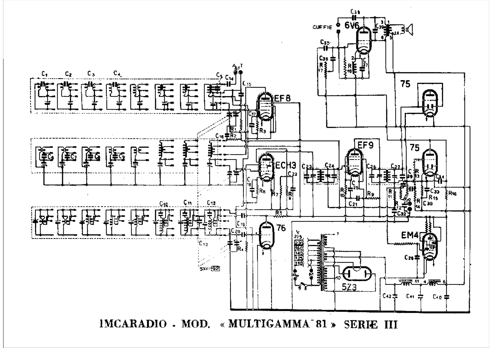 IMCA Radio 81 iii schematic