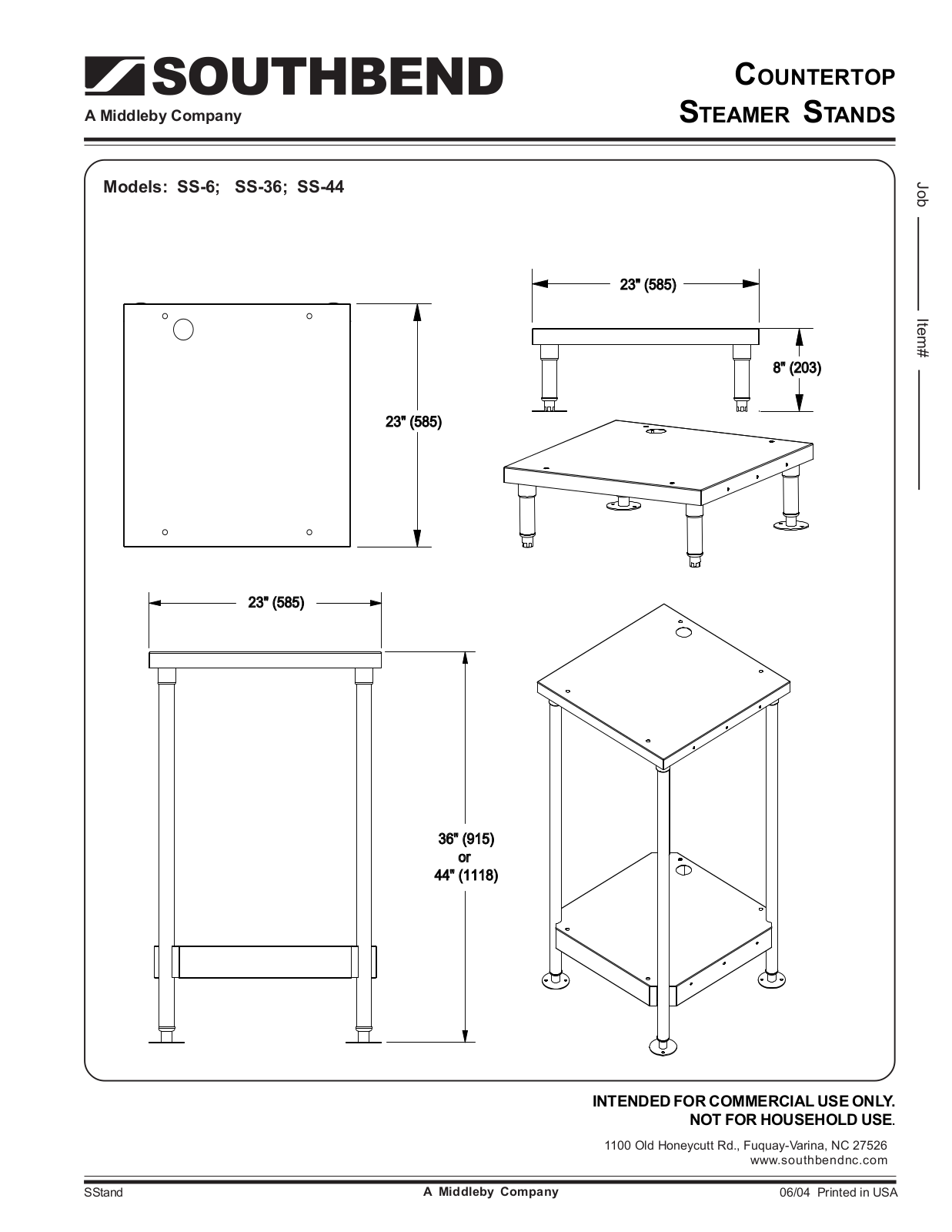 Southbend SS-36 User Manual