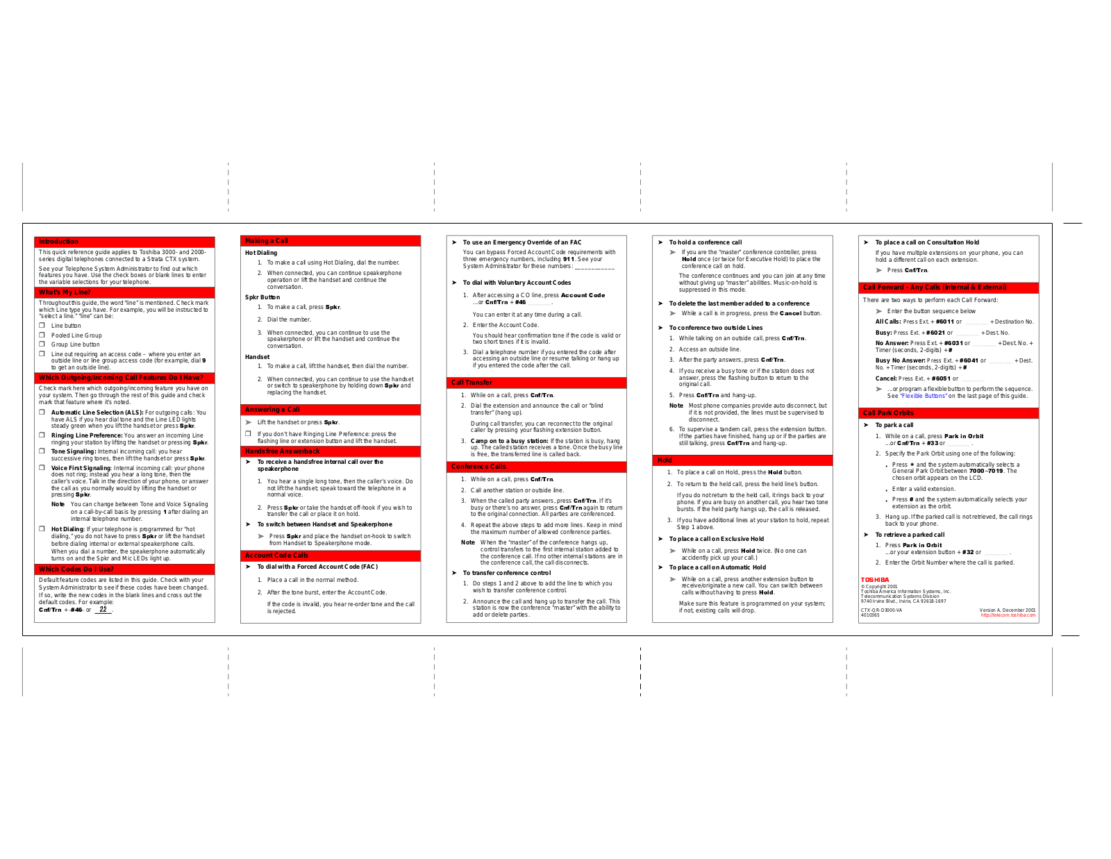 Toshiba Strata CTX User Guide