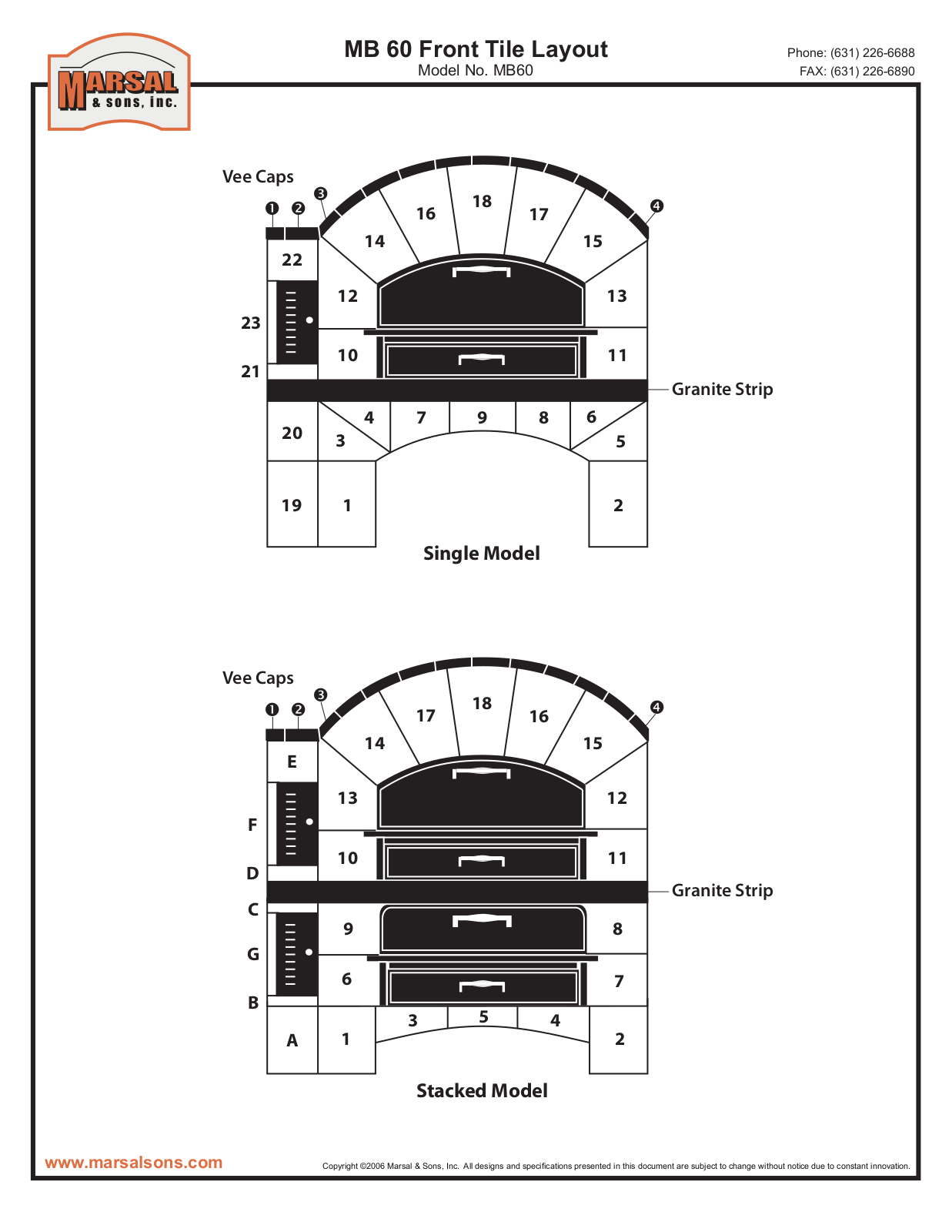 Marsal & Sons MB-60 User Manual