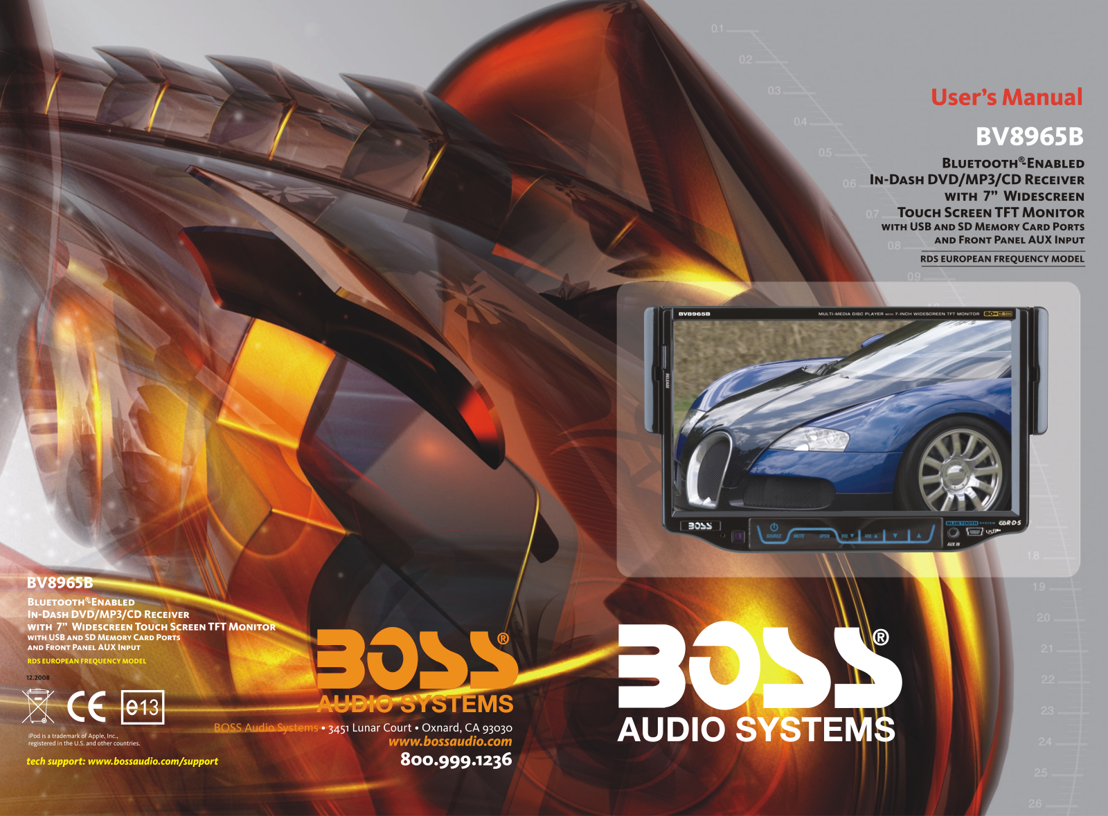 Boss Audio BV8965B User Manual