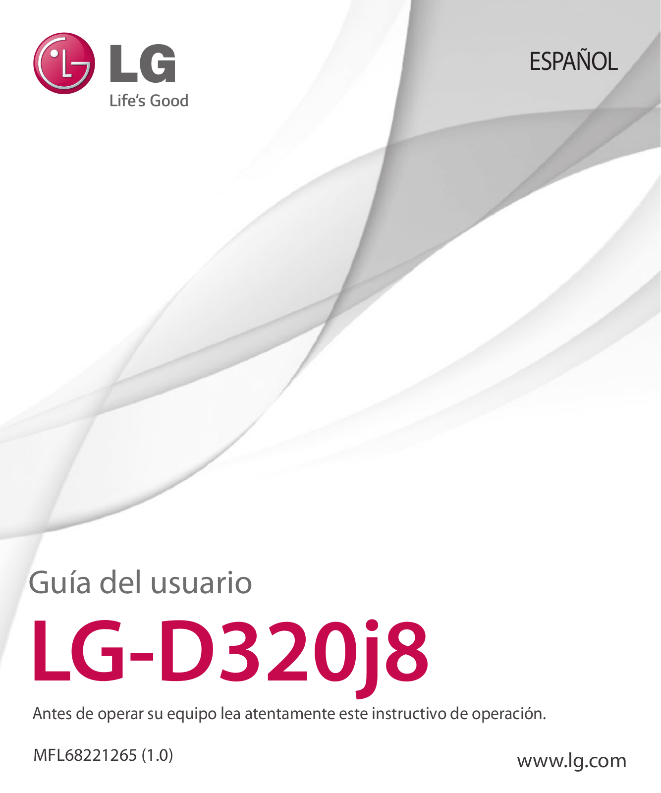LG LGD320J8 User Manual