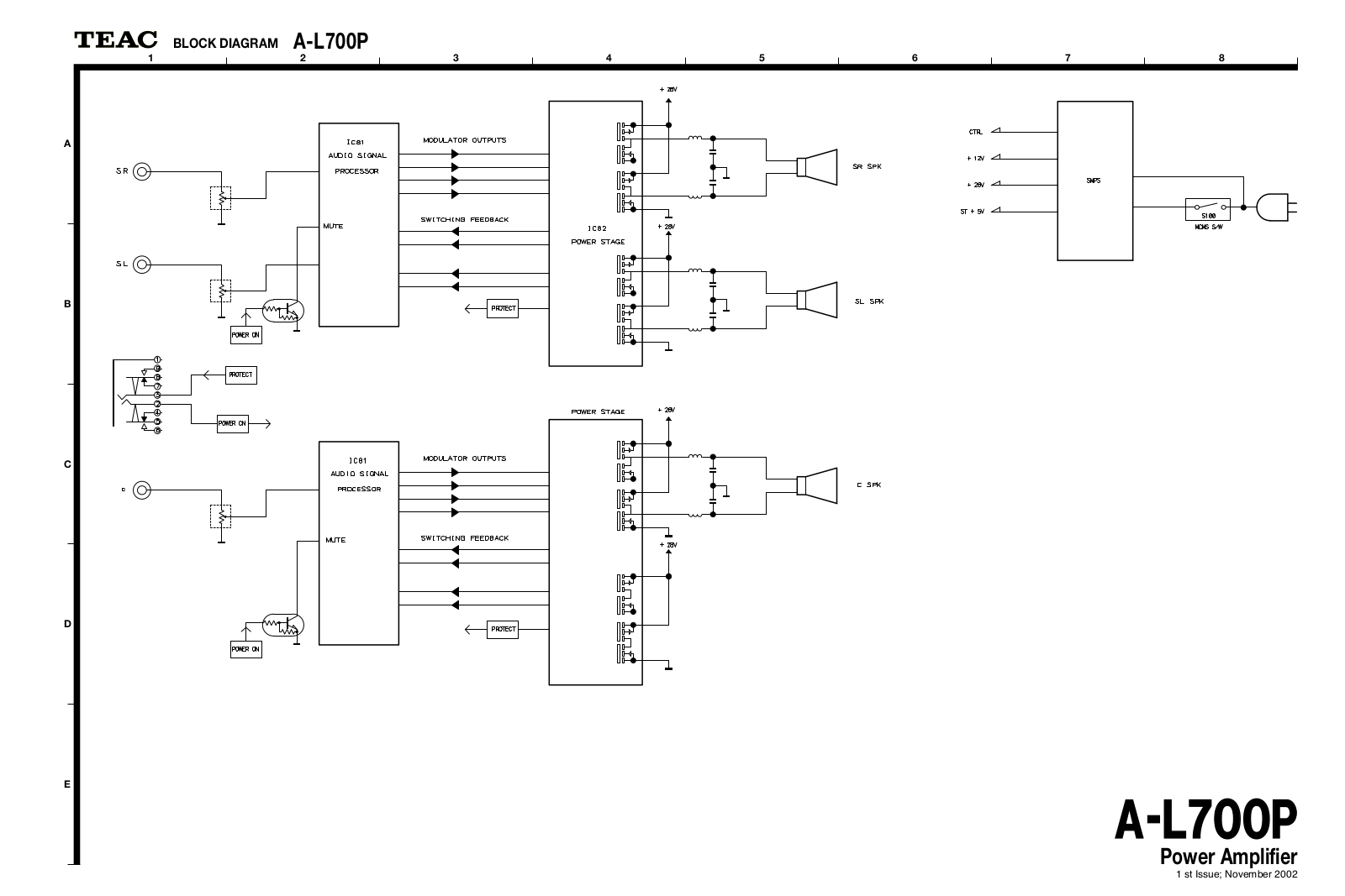 TEAC AL-700-P Schematic