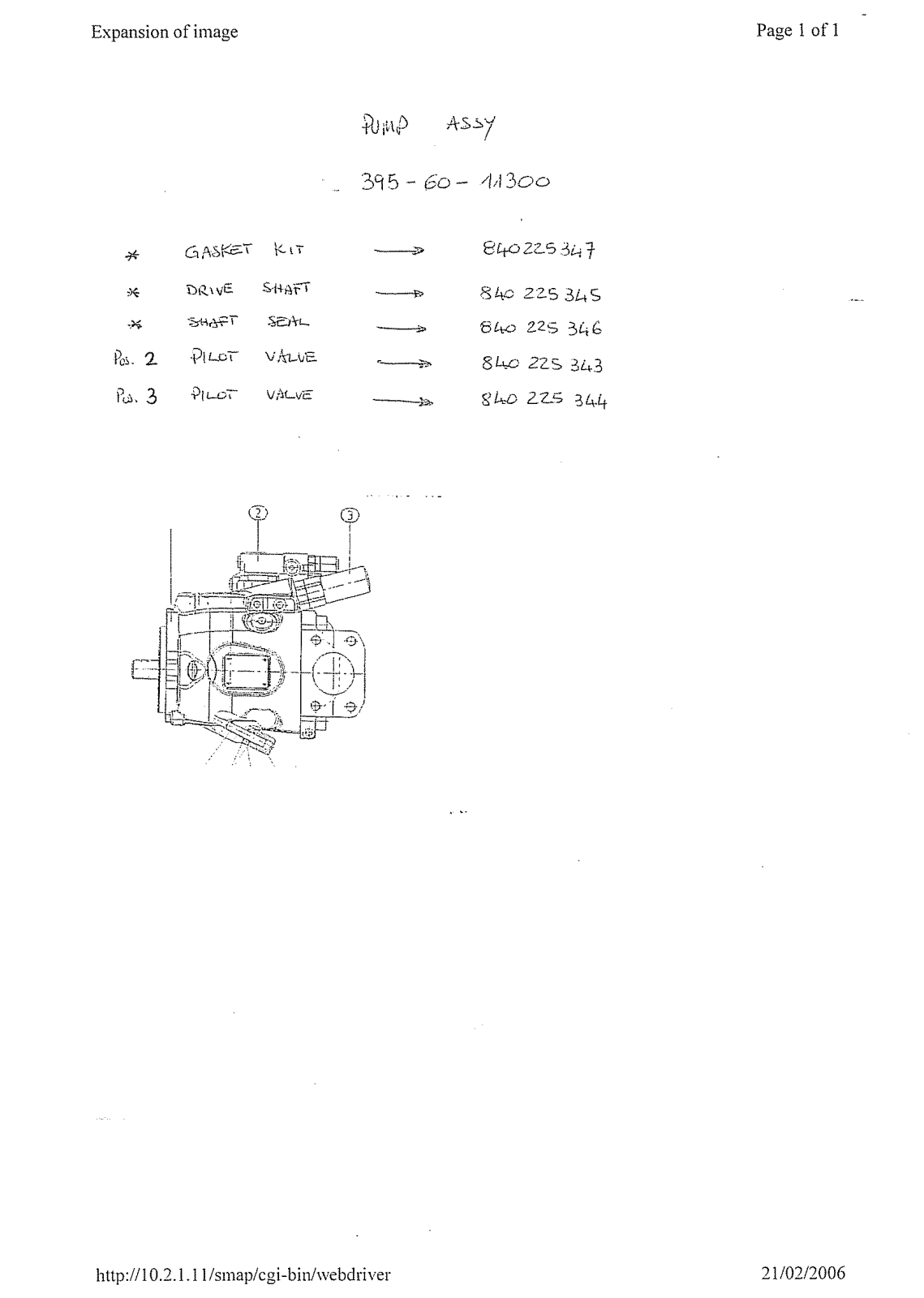 KOMATSU WH716 hydraulic pump