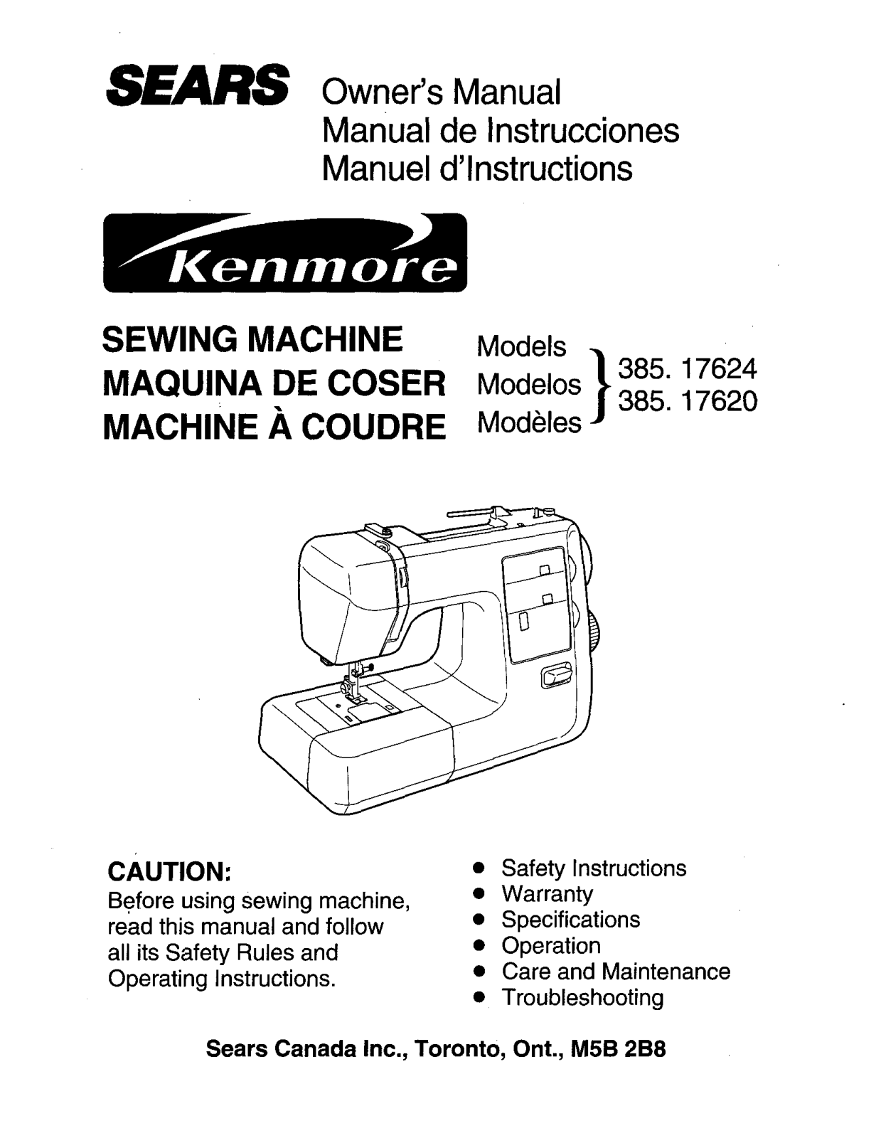 Kenmore 385. 17620, 385. 17624 User Manual - ManualMachine.com