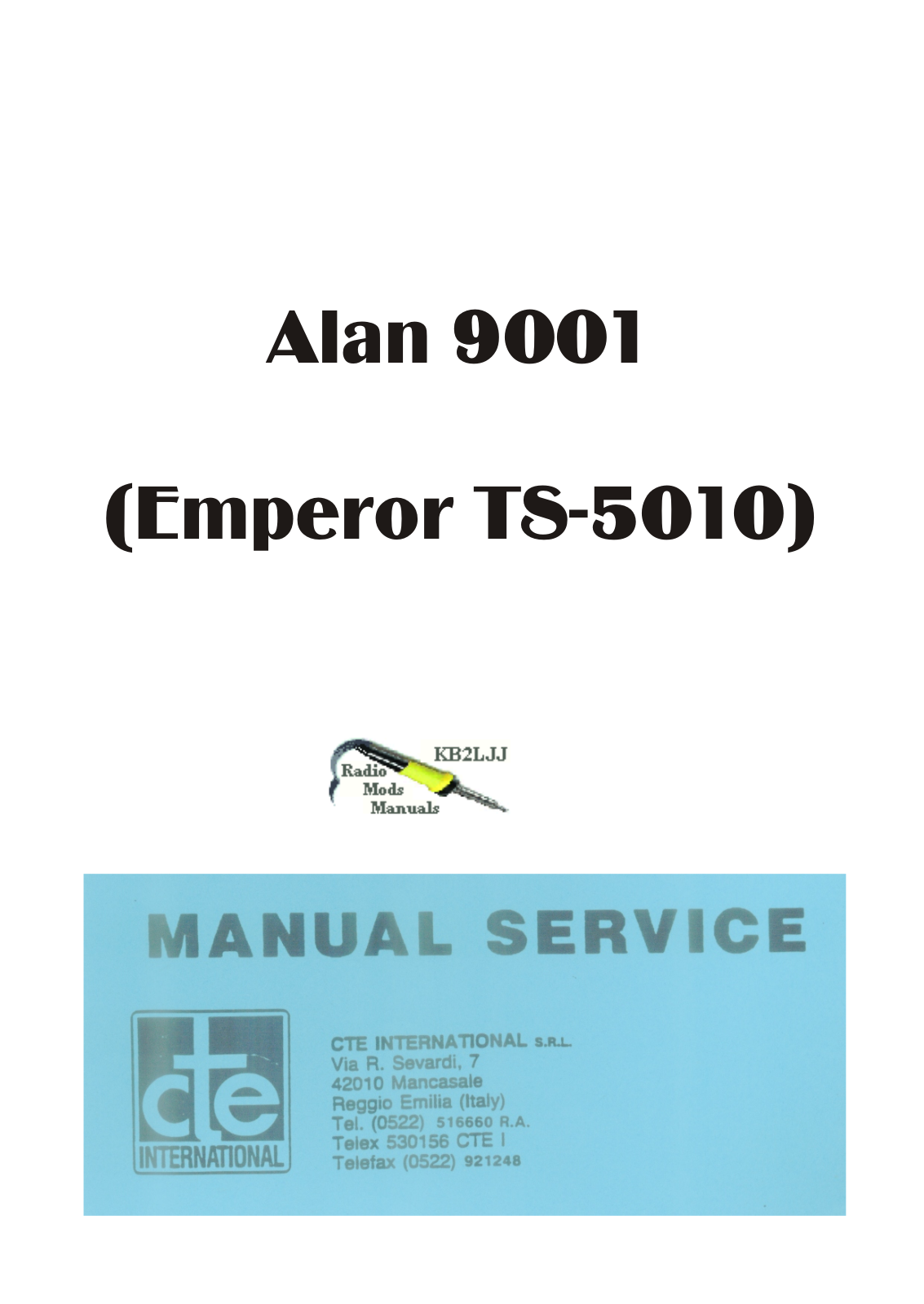 Alan 9001 User Manual