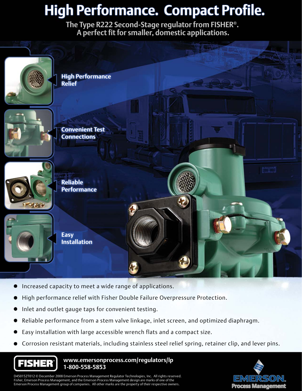 Emerson R222 Data Sheet