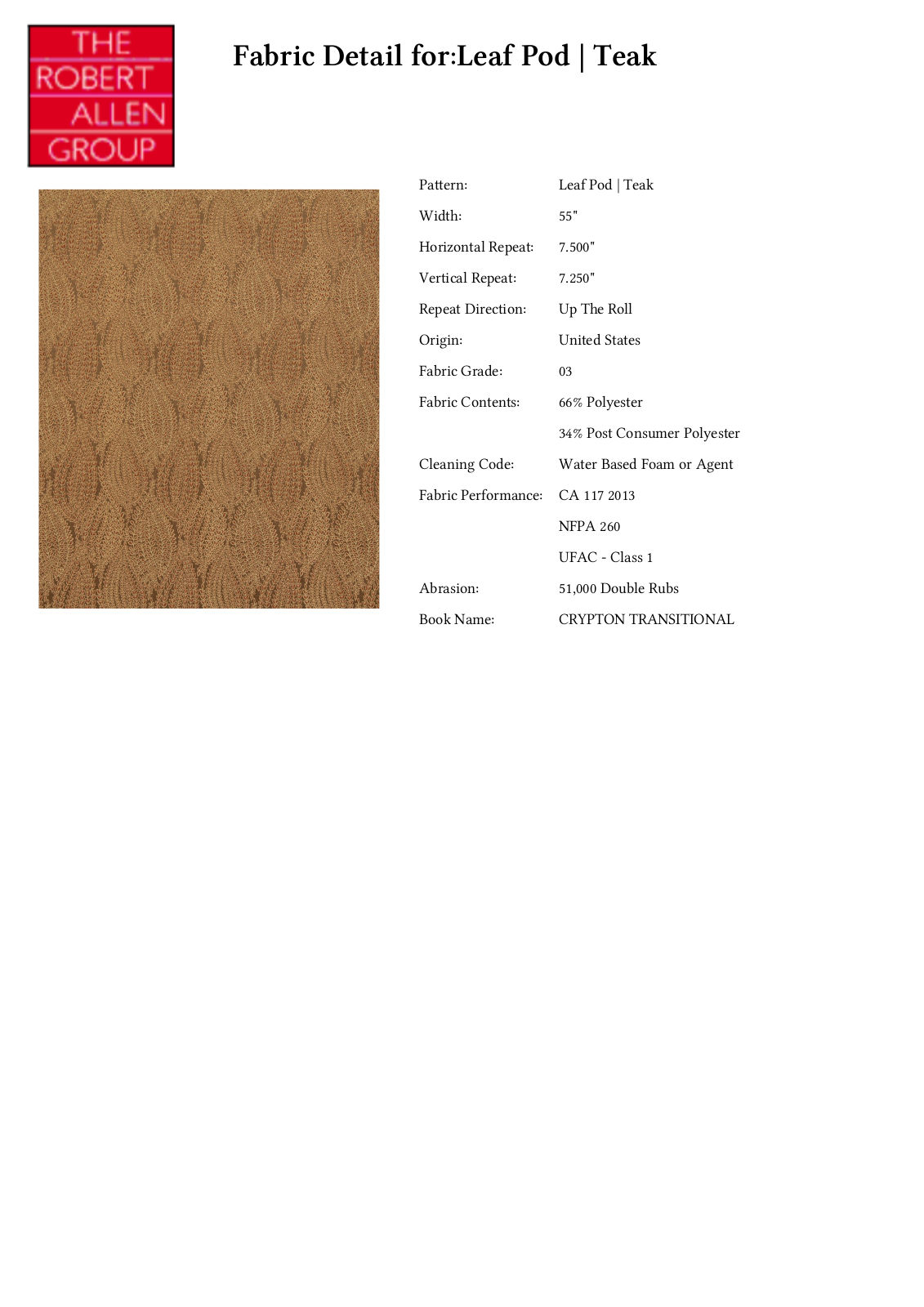 Robert Allen RALF1861 Specifications - ManualMachine.com