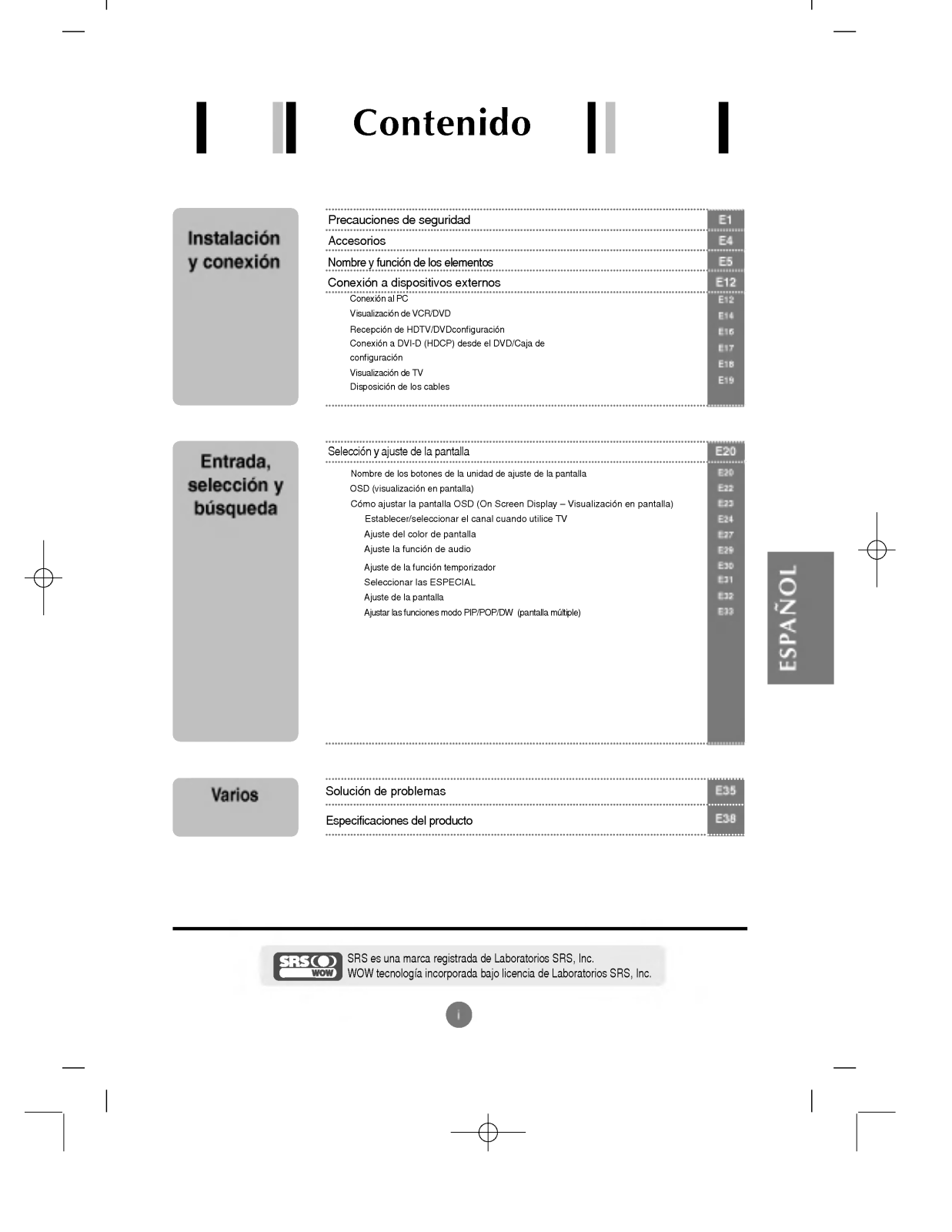 LG M2343A-BZ User Manual