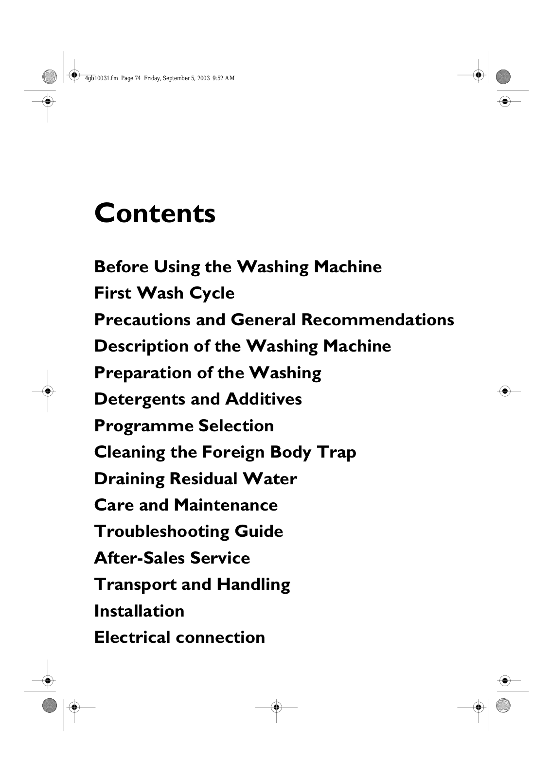 Whirlpool WATS 5130 INSTRUCTION FOR USE