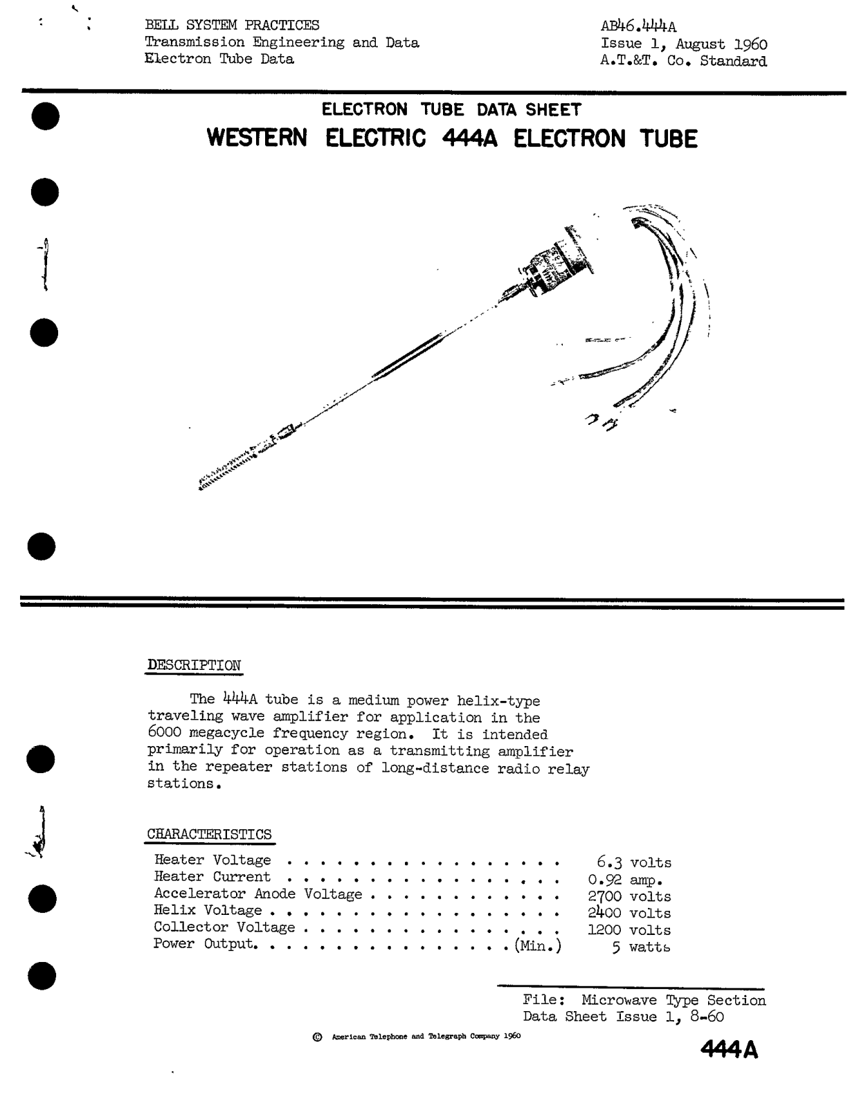 Western Electric 444-A Brochure