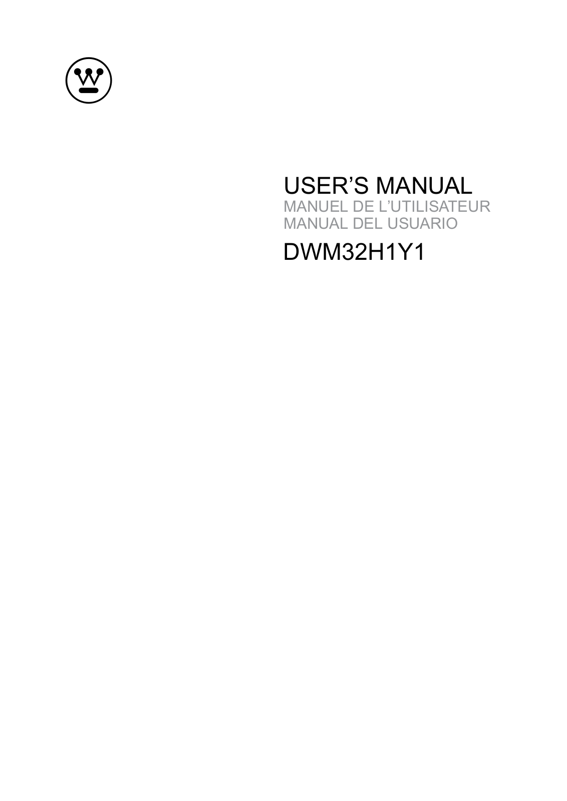 Westinghouse Digital DWM32H1Y1 User Manual