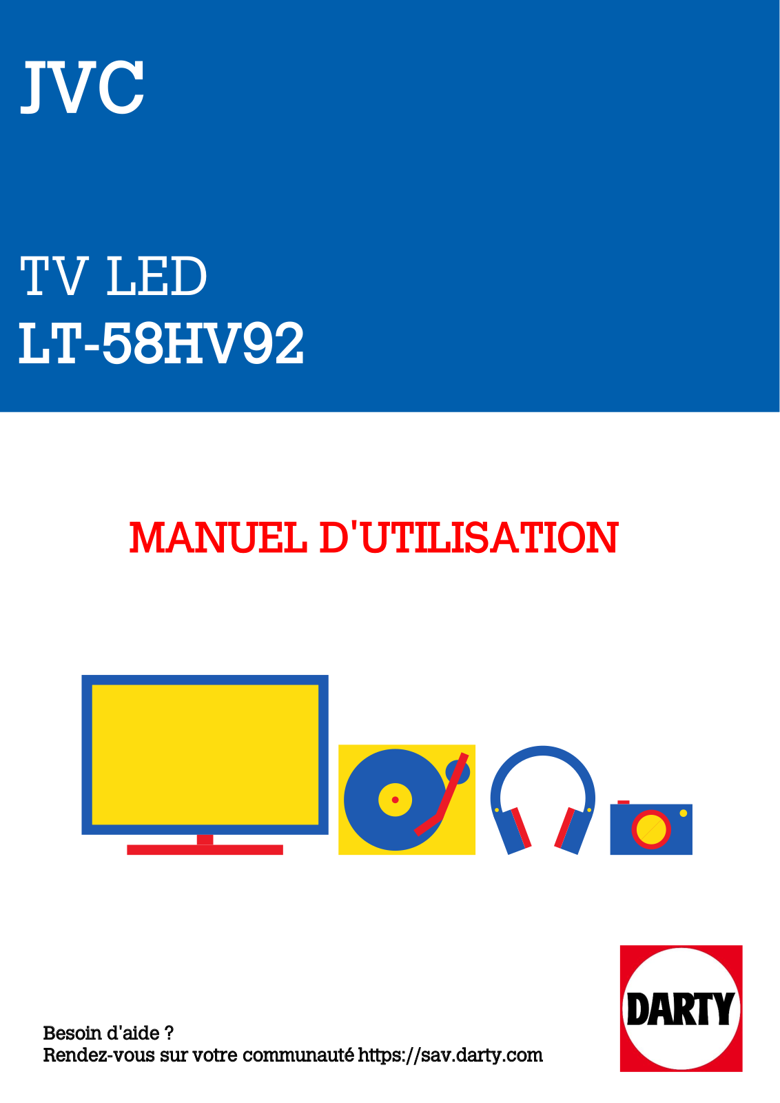 JVC LT-58V92 User Manual