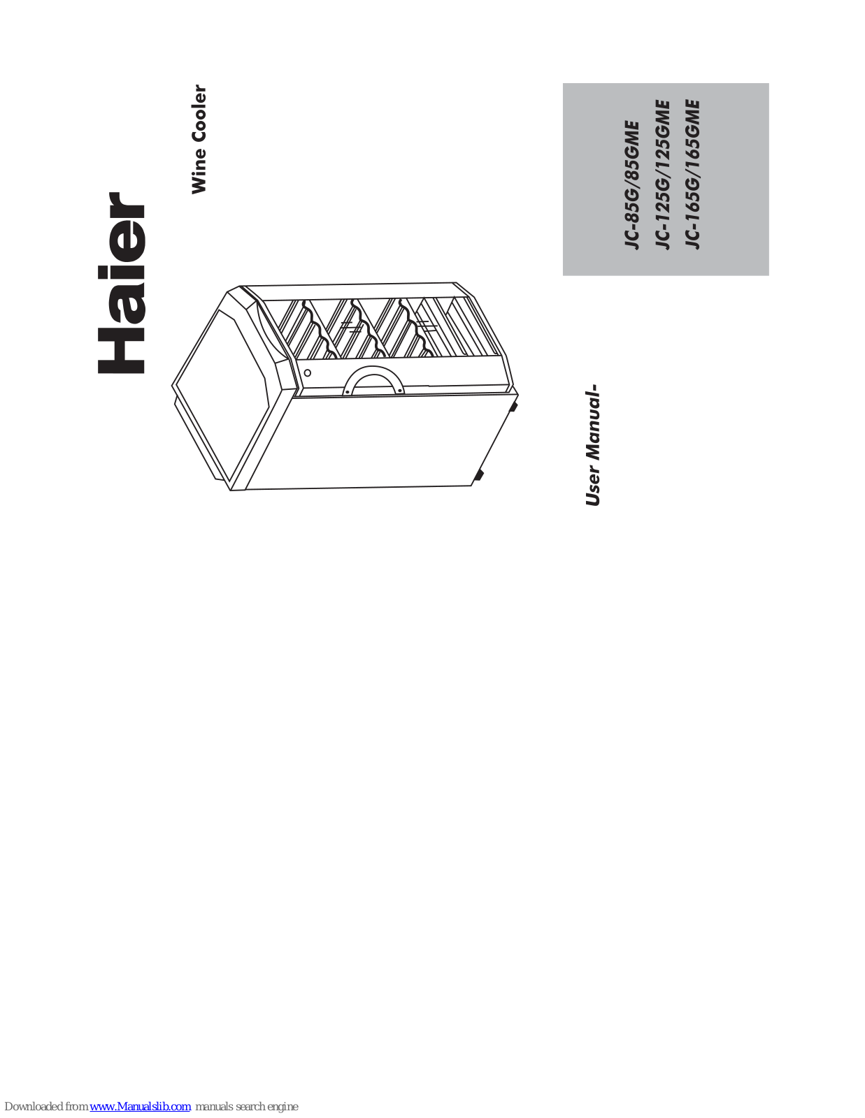 Haier JC-125G, JC-125GME, JC-165G, JC-165GME, JC-85G User Manual