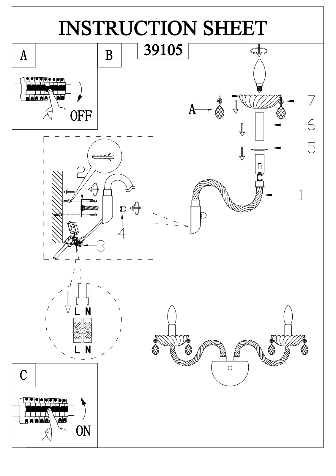 Eglo 39105 Service Manual