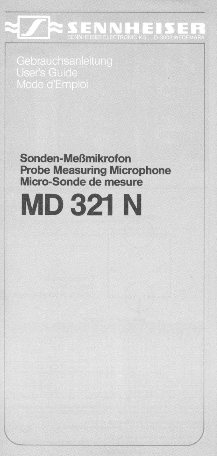 Sennheiser MD 321 N User Manual