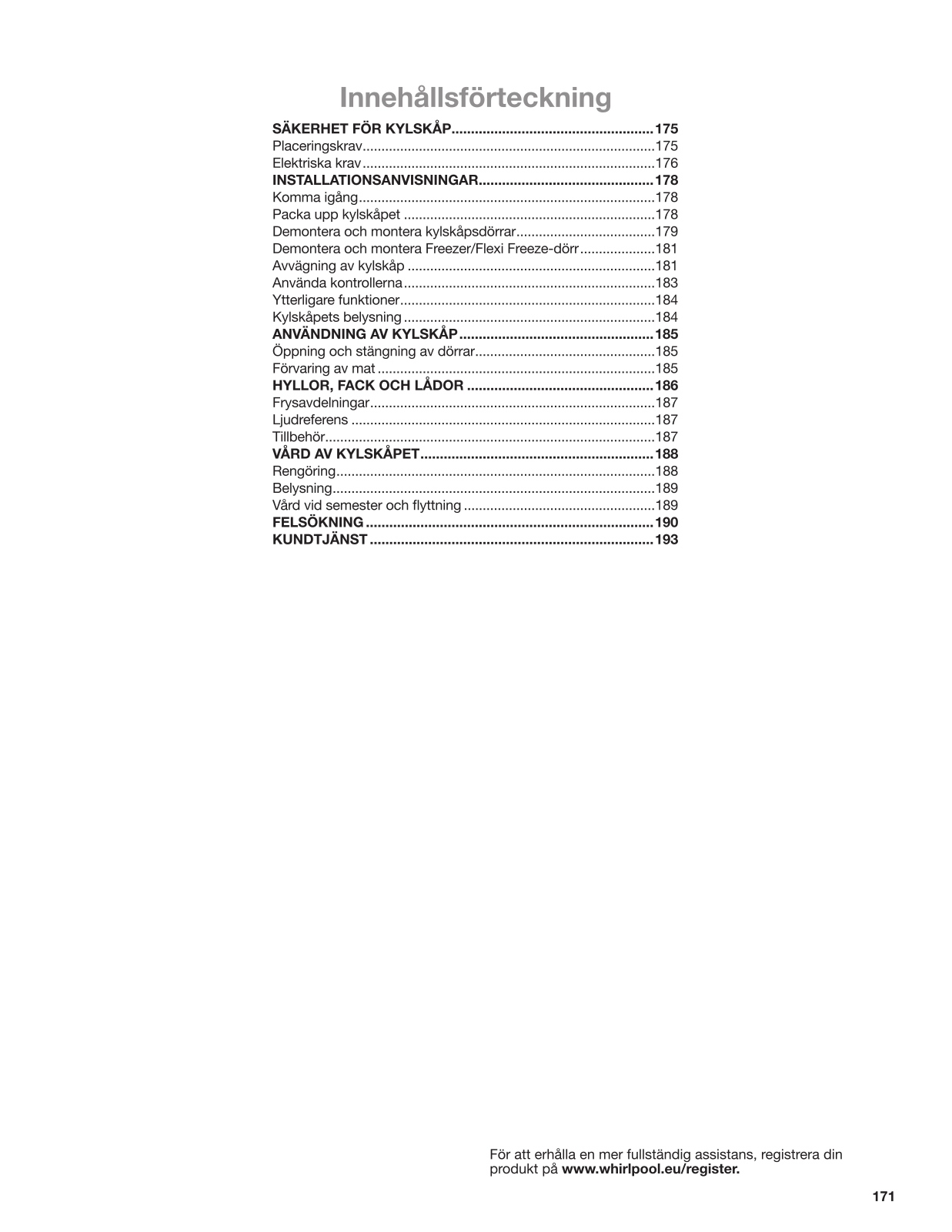 WHIRLPOOL WQ9 B2L User Manual