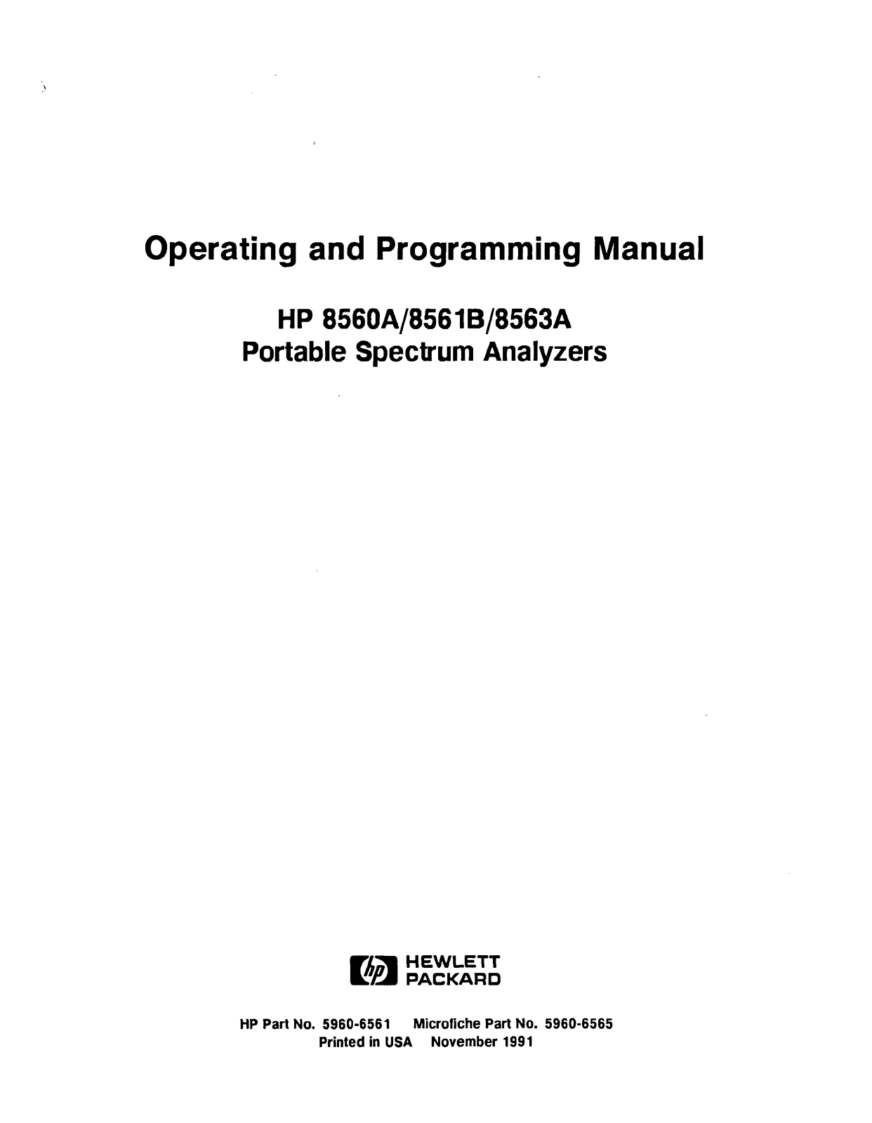 HP 8560a, 8561a, 8563a schematic