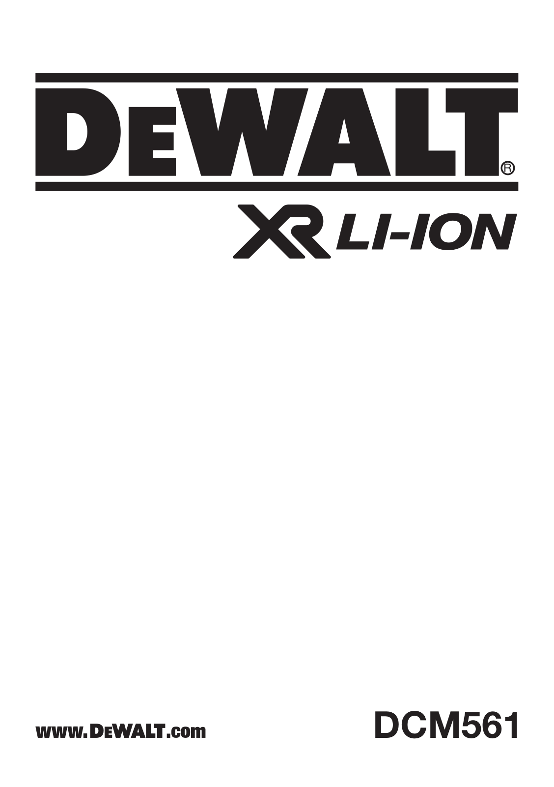 DeWalt DCM561 User Manual