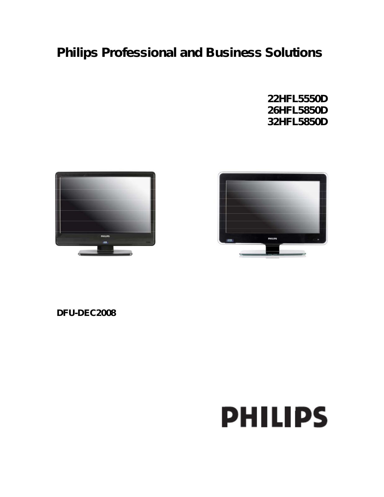 Philips 42HFL5850D User Manual