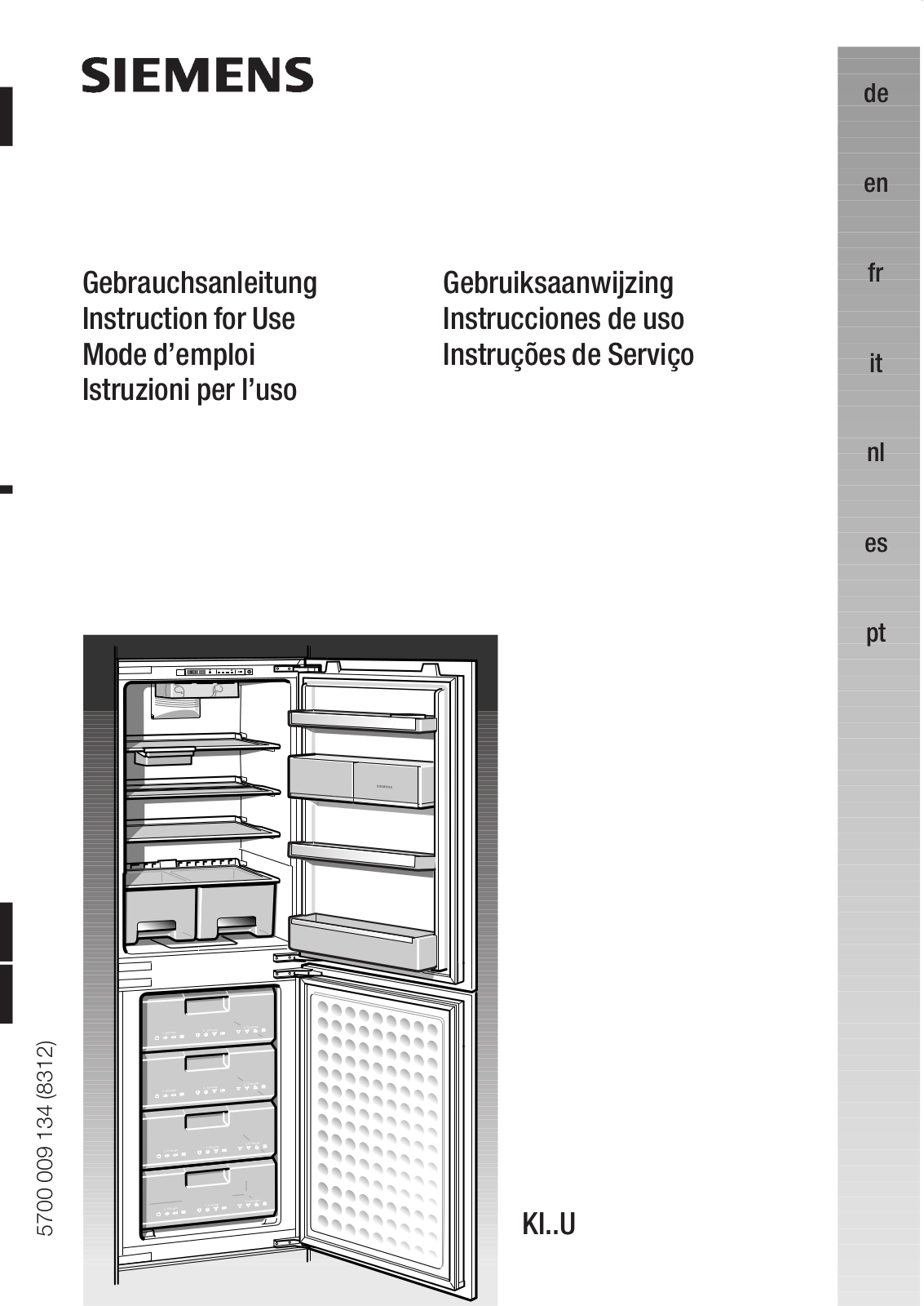 SIEMENS KI26U440 User Manual