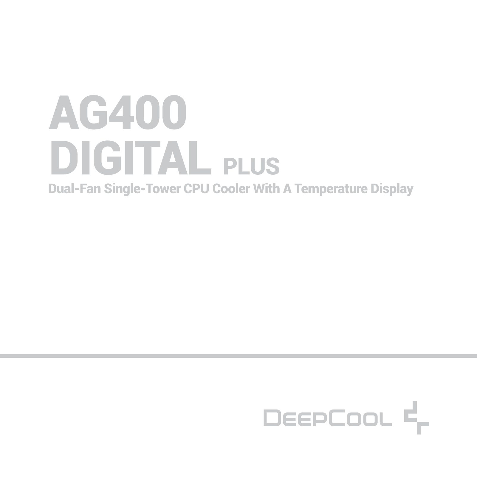 DEEPCOOL AG400 Digital Plus User guide - ManualMachine.com