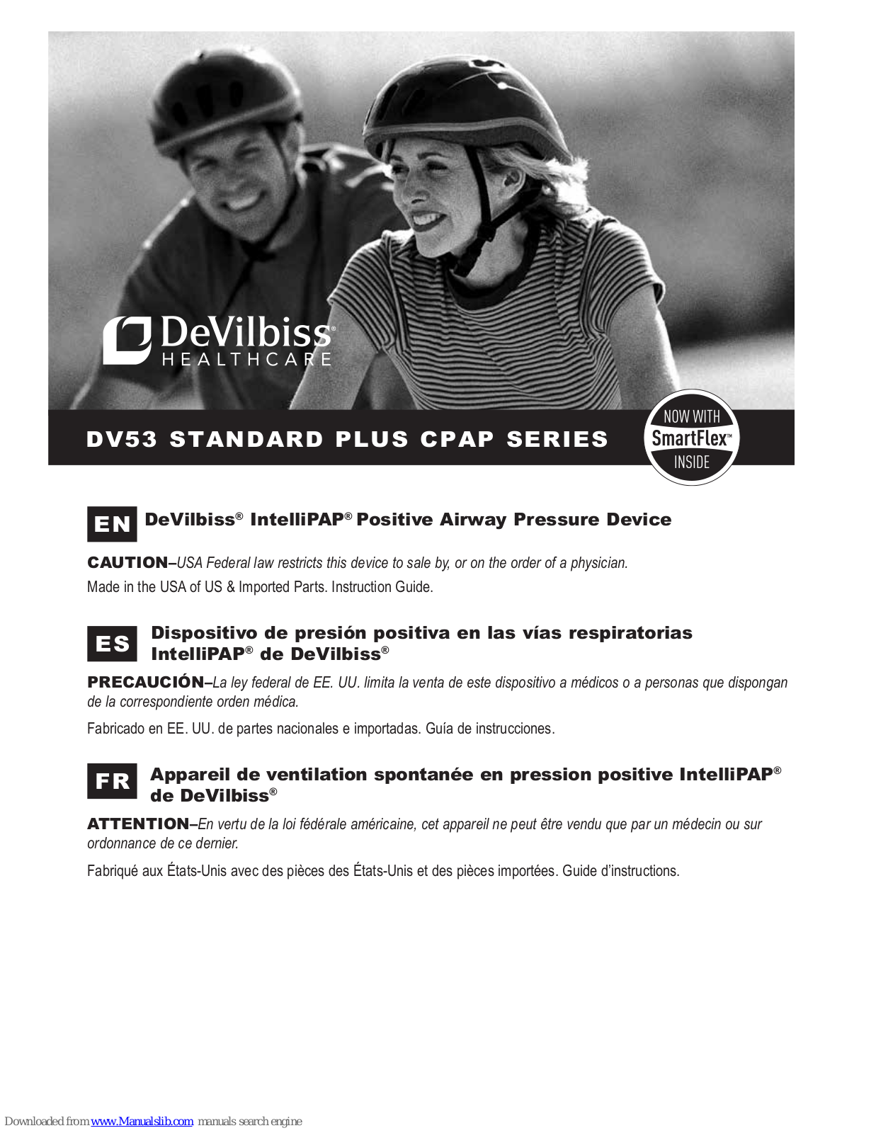 DeVilbiss IntelliPAP DV53 Standard Plus CPAP series User Manual