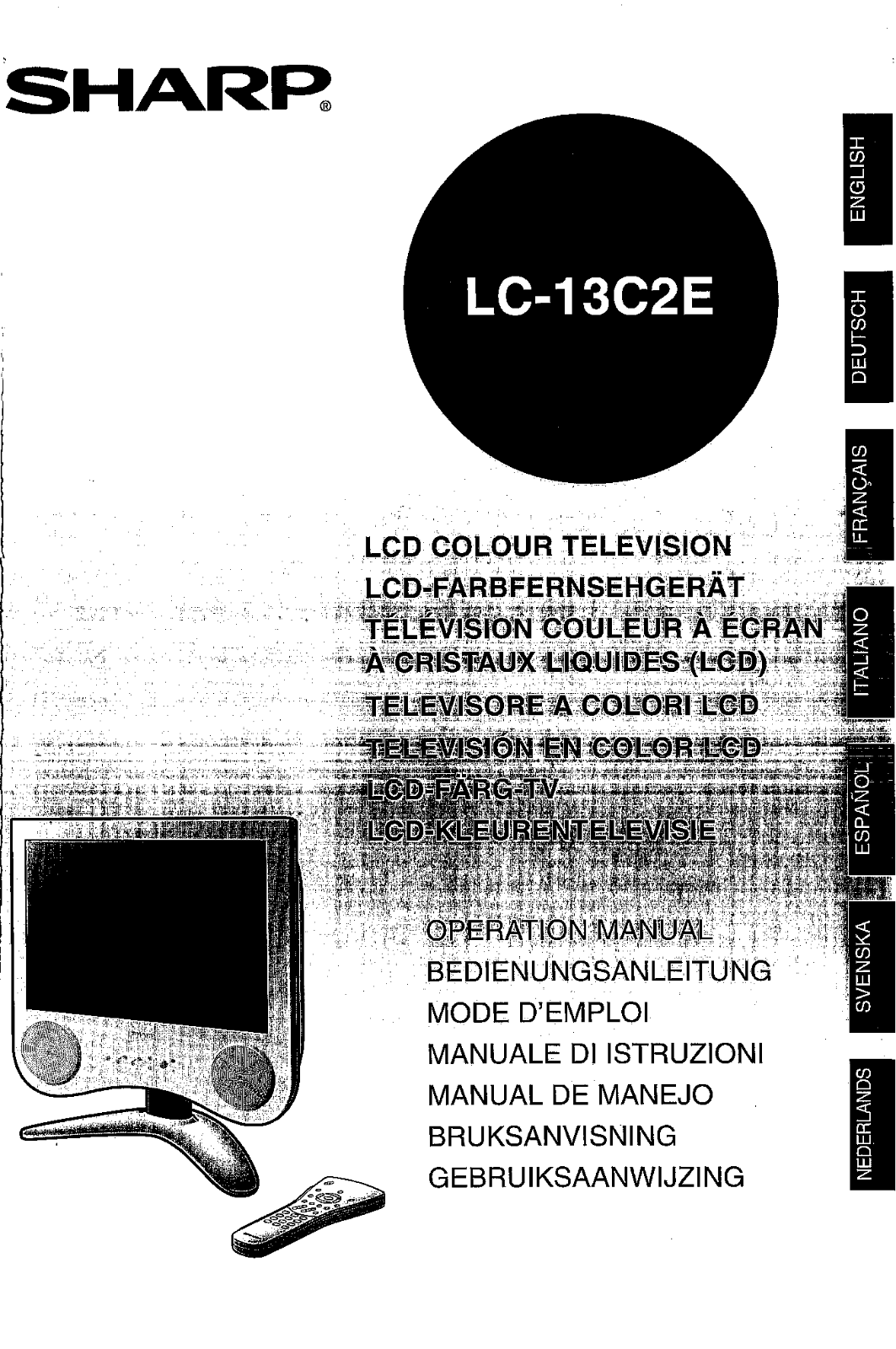 Sharp LC-13C2E User Manual