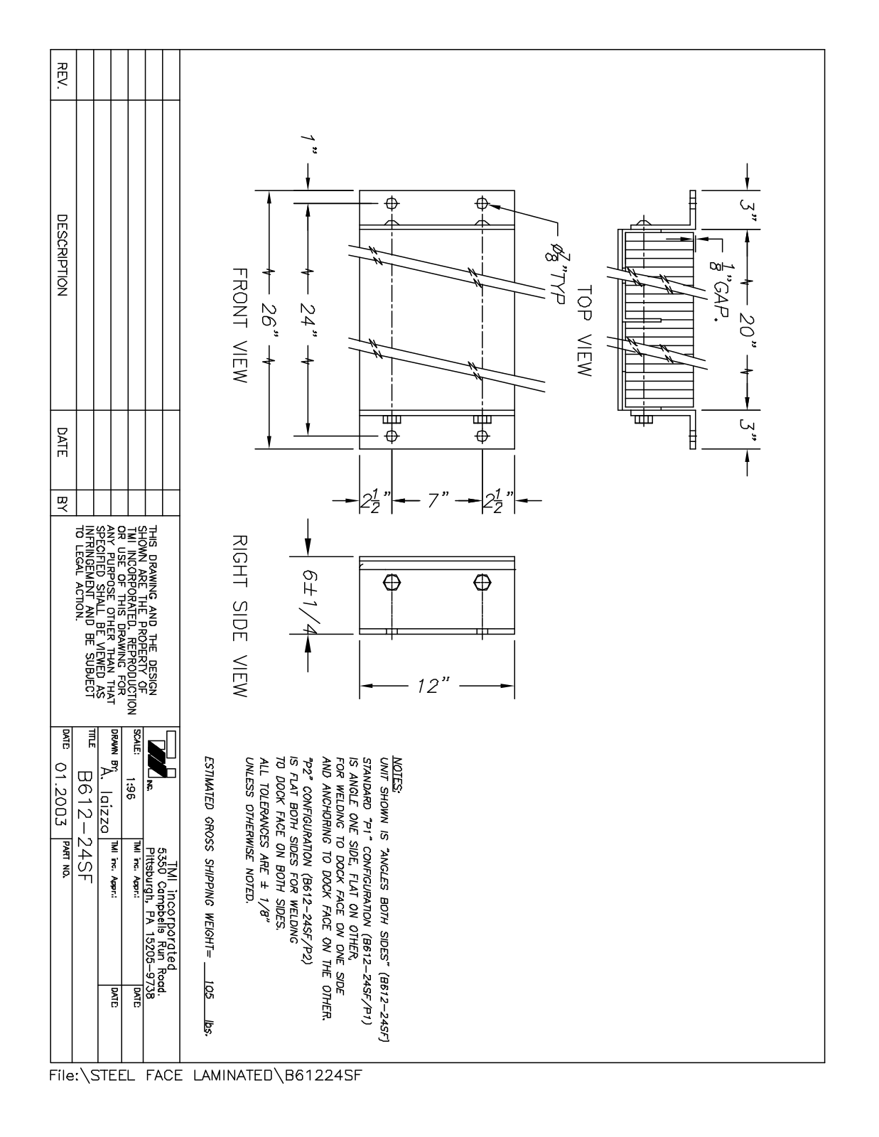 Tmi B61224SF User Manual