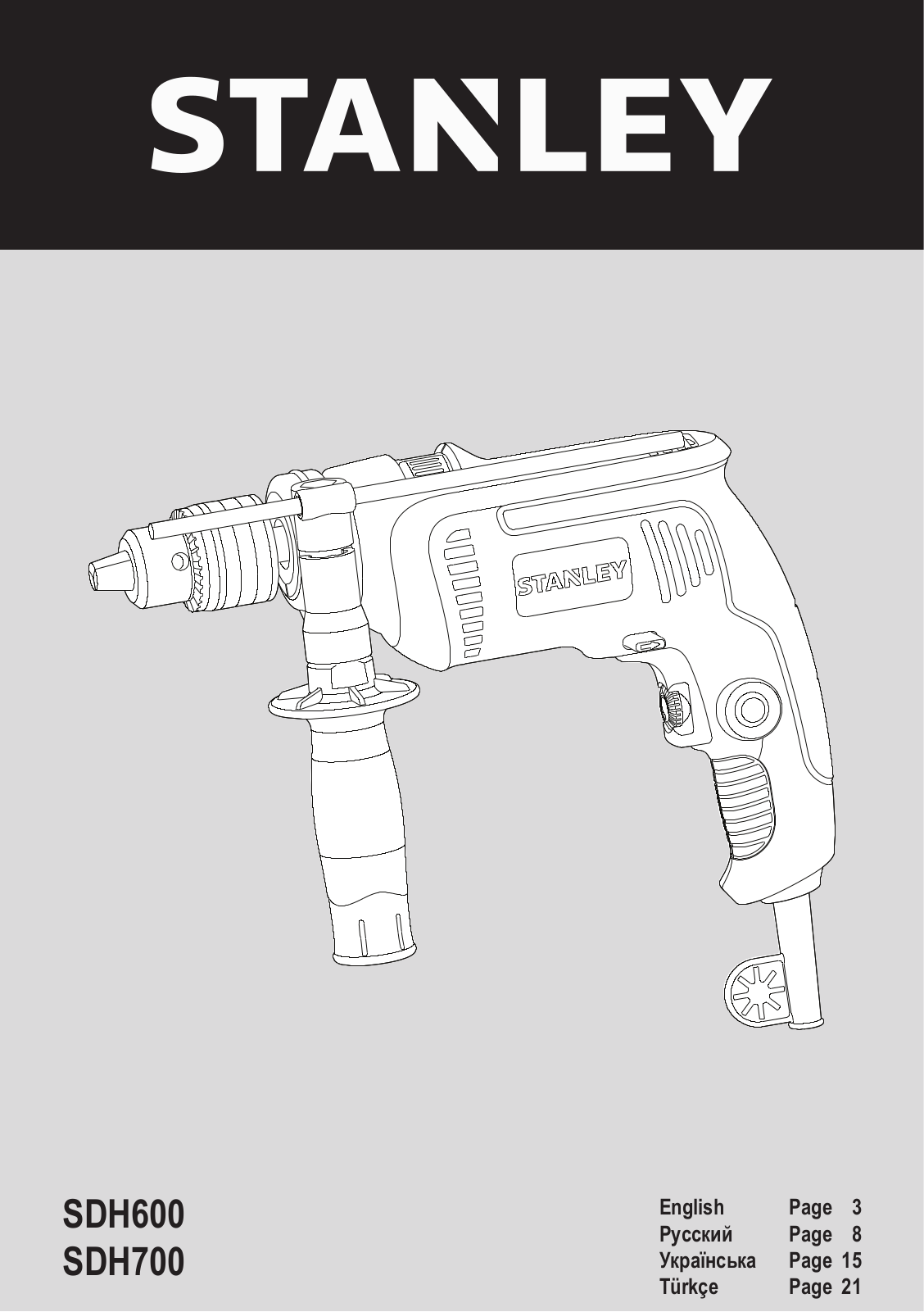 Stanley SDH600, SDH700 User manual