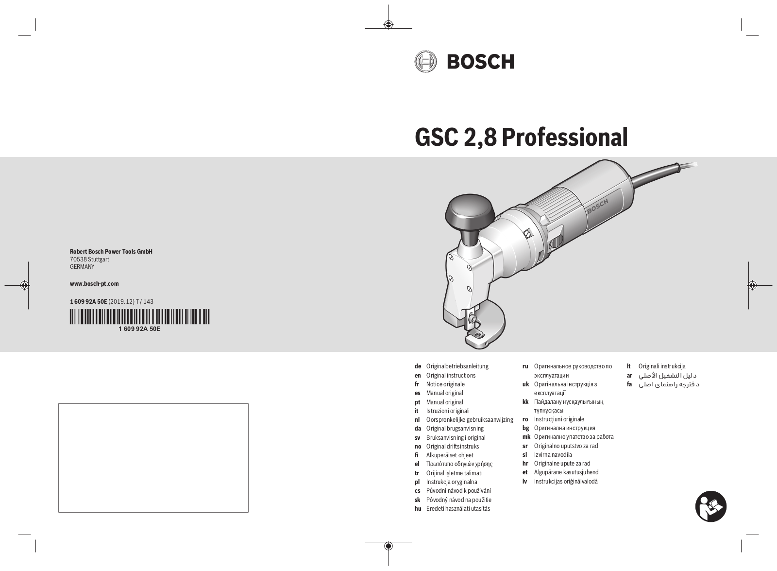 Bosch GSC 2,8 User Manual