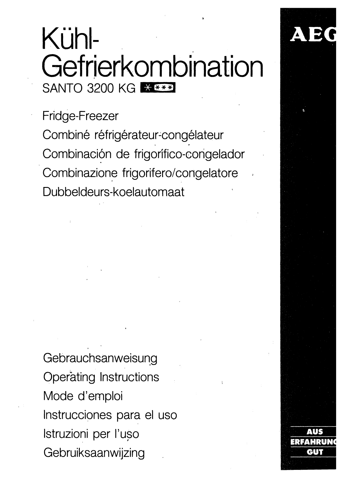 AEG-Electrolux SANTO3200KG User Manual