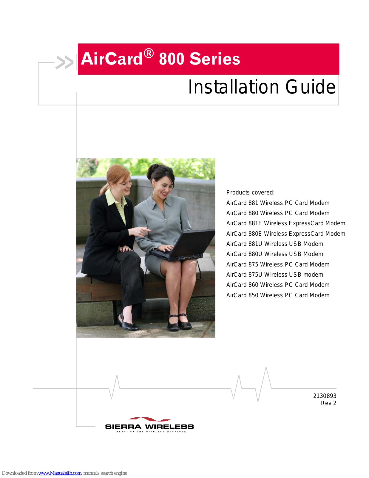 Sierra Wireless AirCard 881, AirCard 880, AirCard 880E, AirCard 881U, AirCard 880U Installation Manual