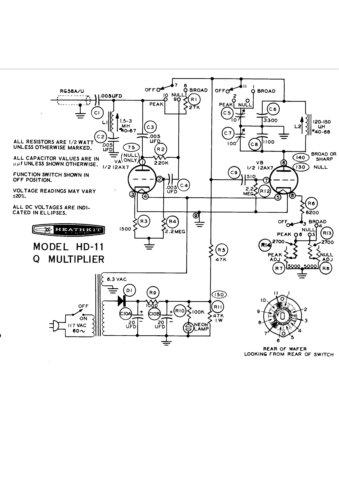 Heathkit hd 11 schematic