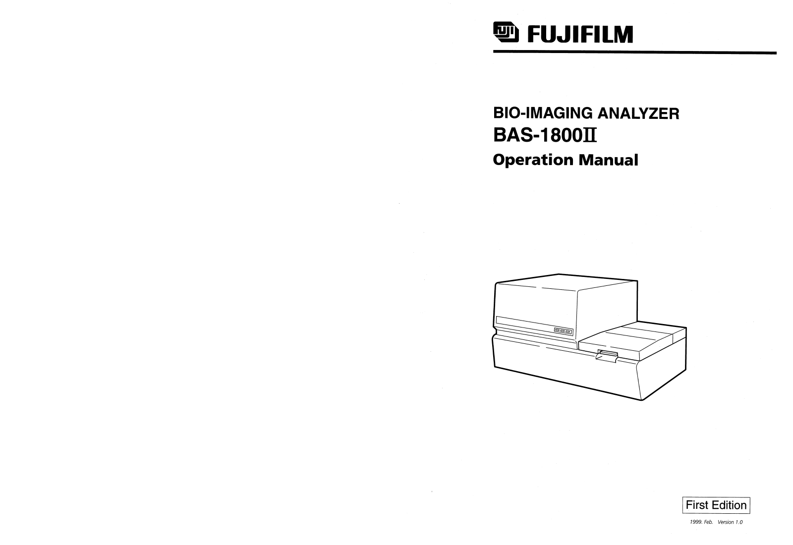 FUJIFILM BAS-1800II Operation Manual