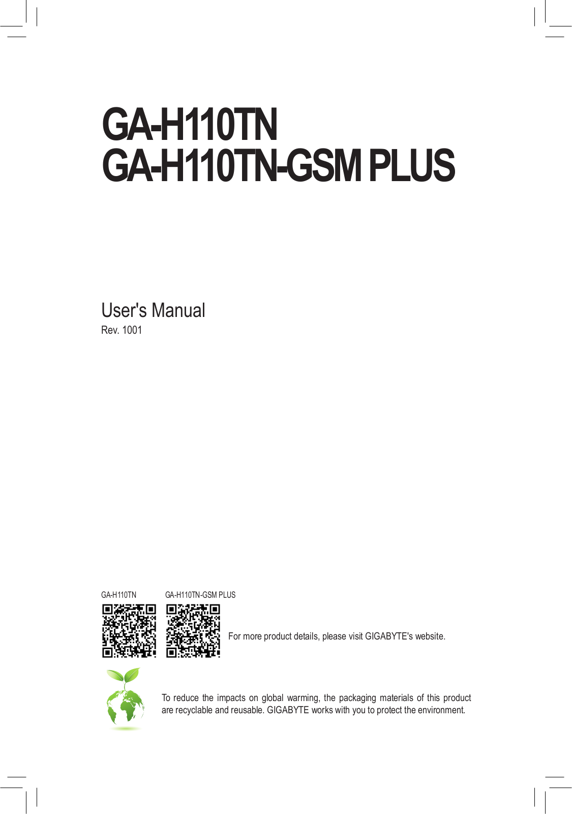 Gigabyte GA-H110TN Service Manual