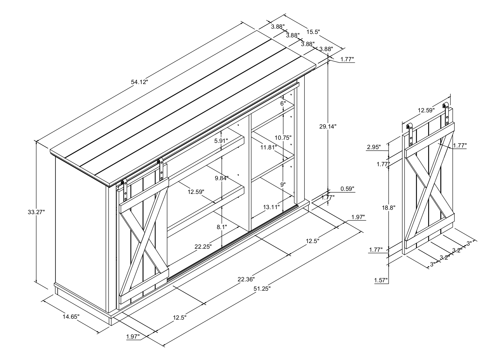 Sand & Stable W002881859 Dimensions - ManualMachine.com
