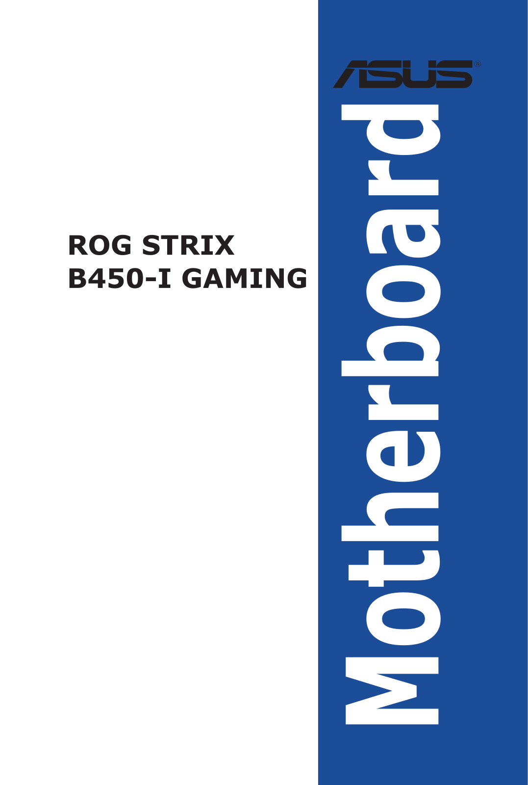 Asus STRIX B450-I GAMING User’s Manual