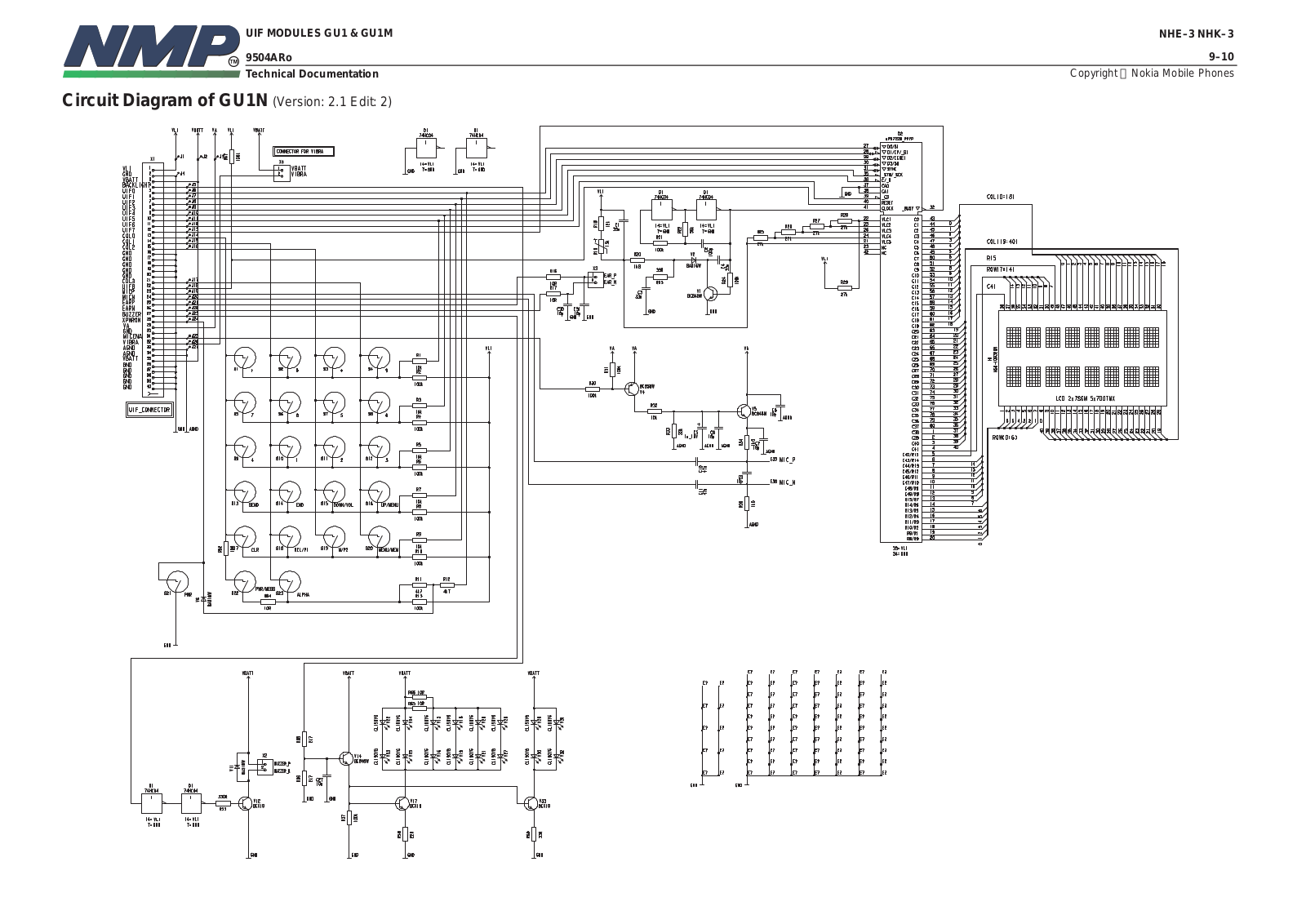 Nokia 2040 Circuit Diagram