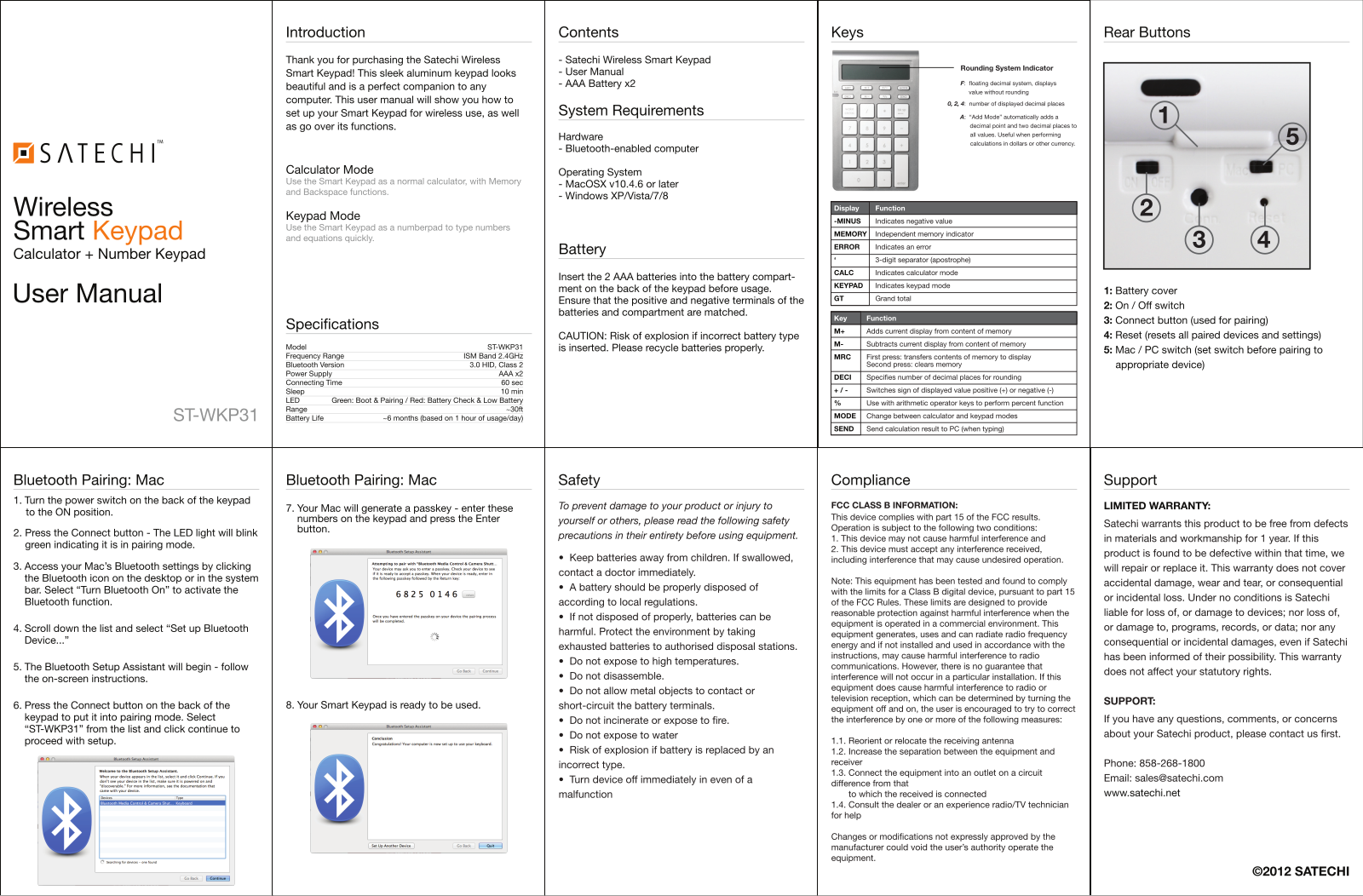 Satechi ST-WKP31 User Manual