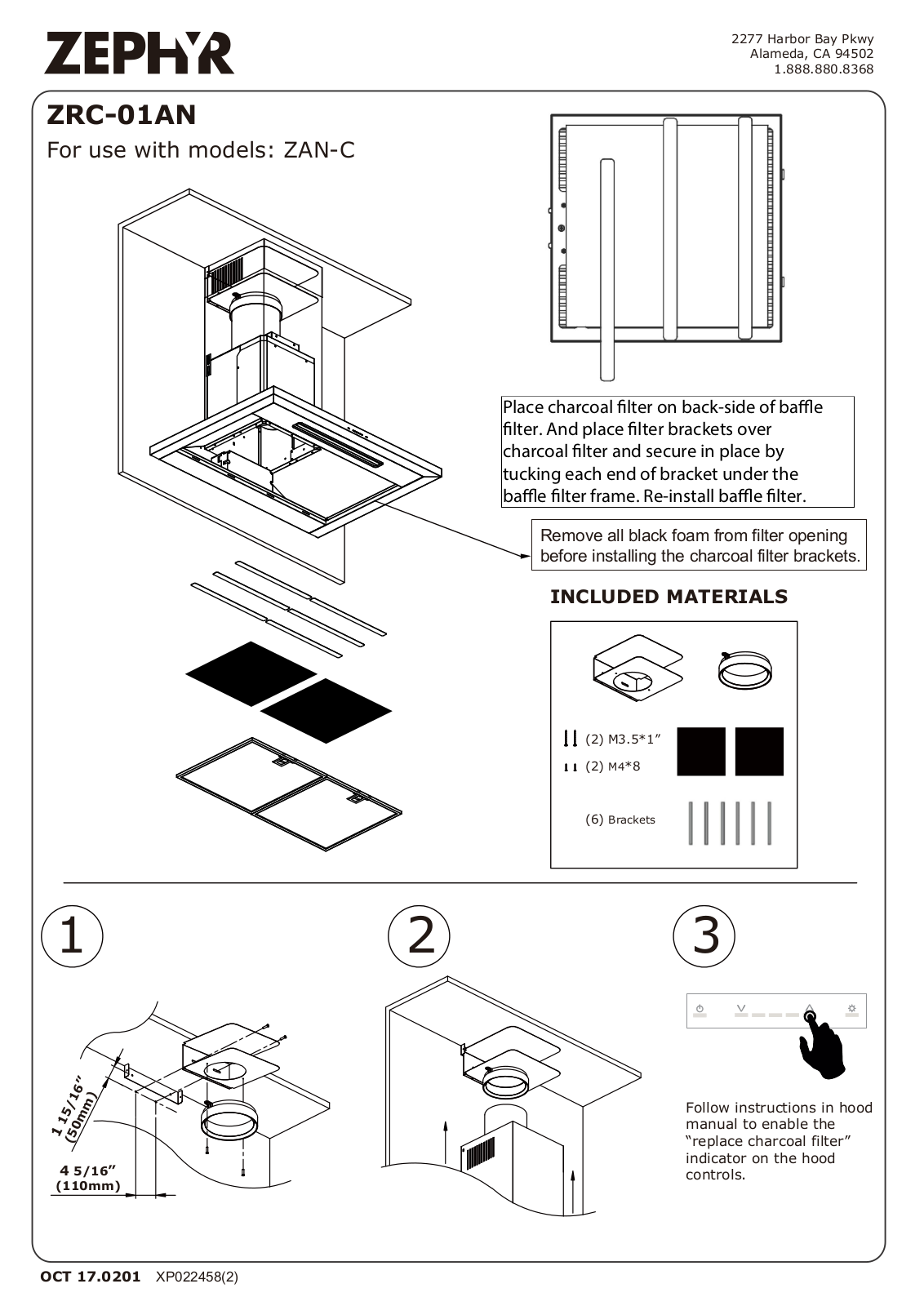 Zephyr ZANE24CS User Manual