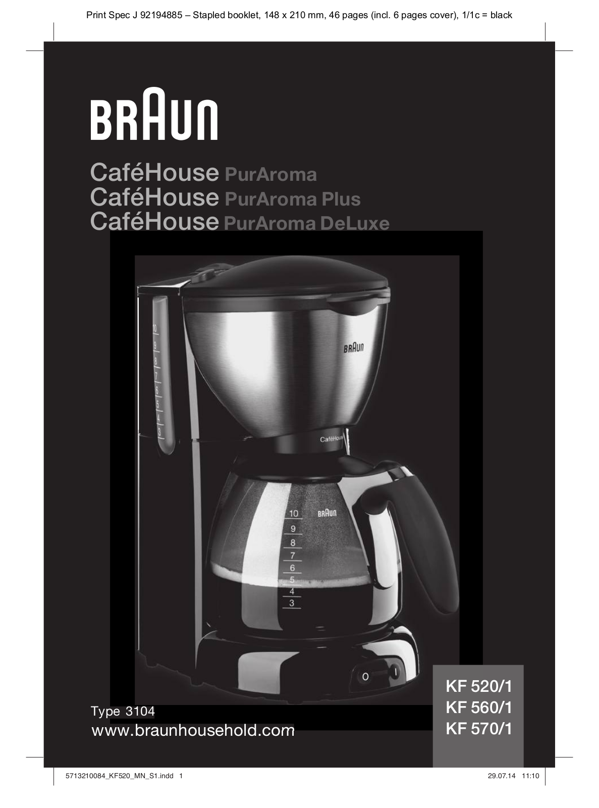 Braun KF520/1 User Manual